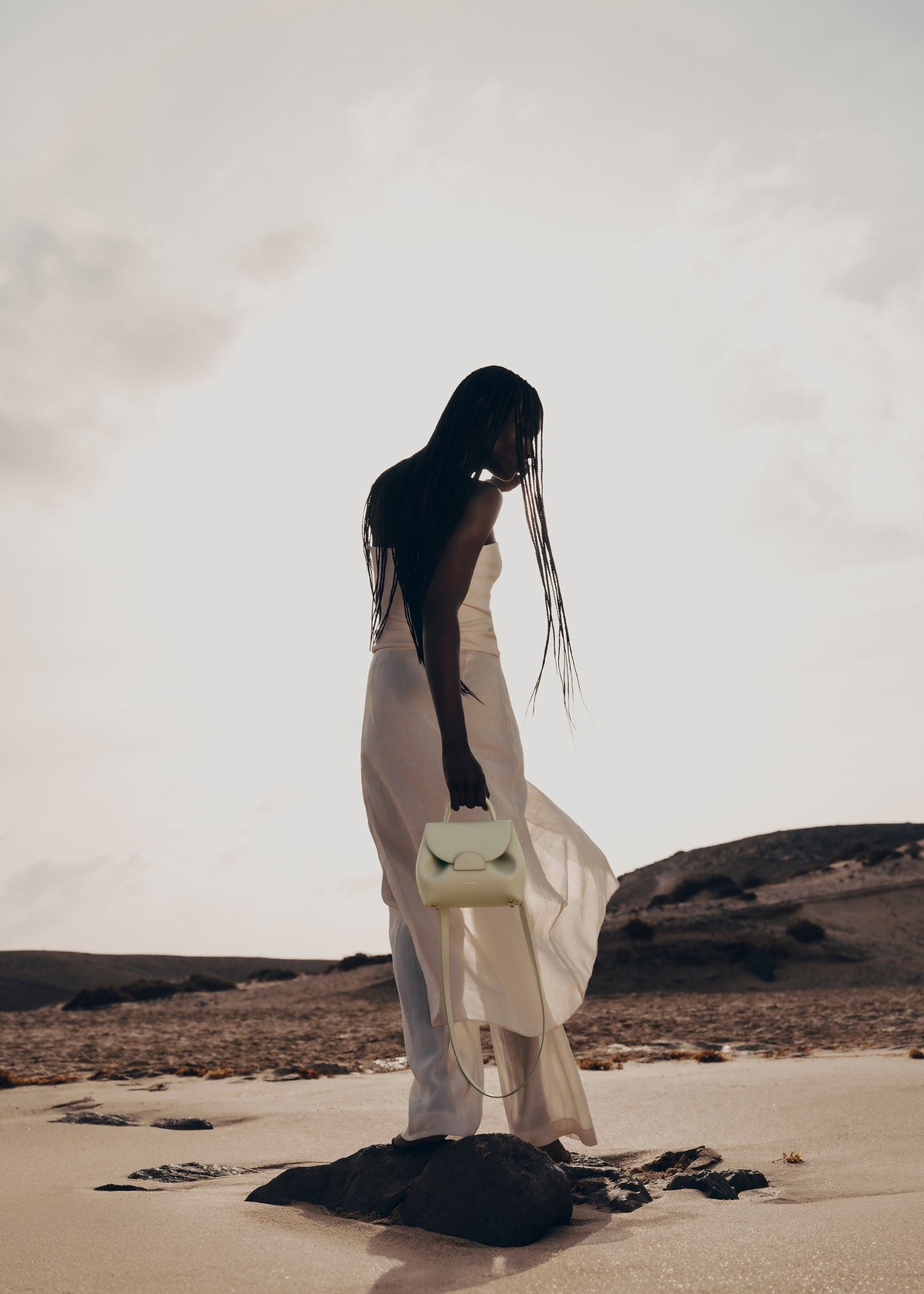Polène Sac Numéro Un Nano Aloe Lisse