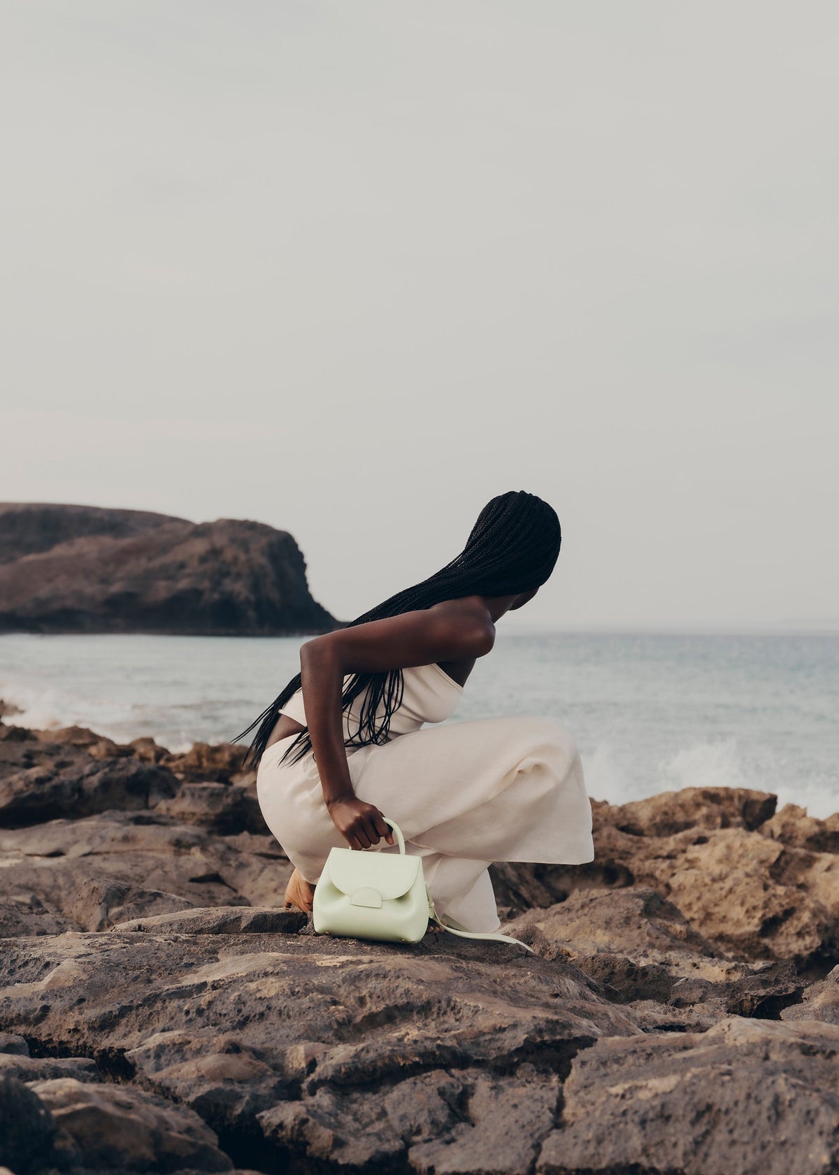 Polène Sac Numéro Un Nano Aloe Lisse