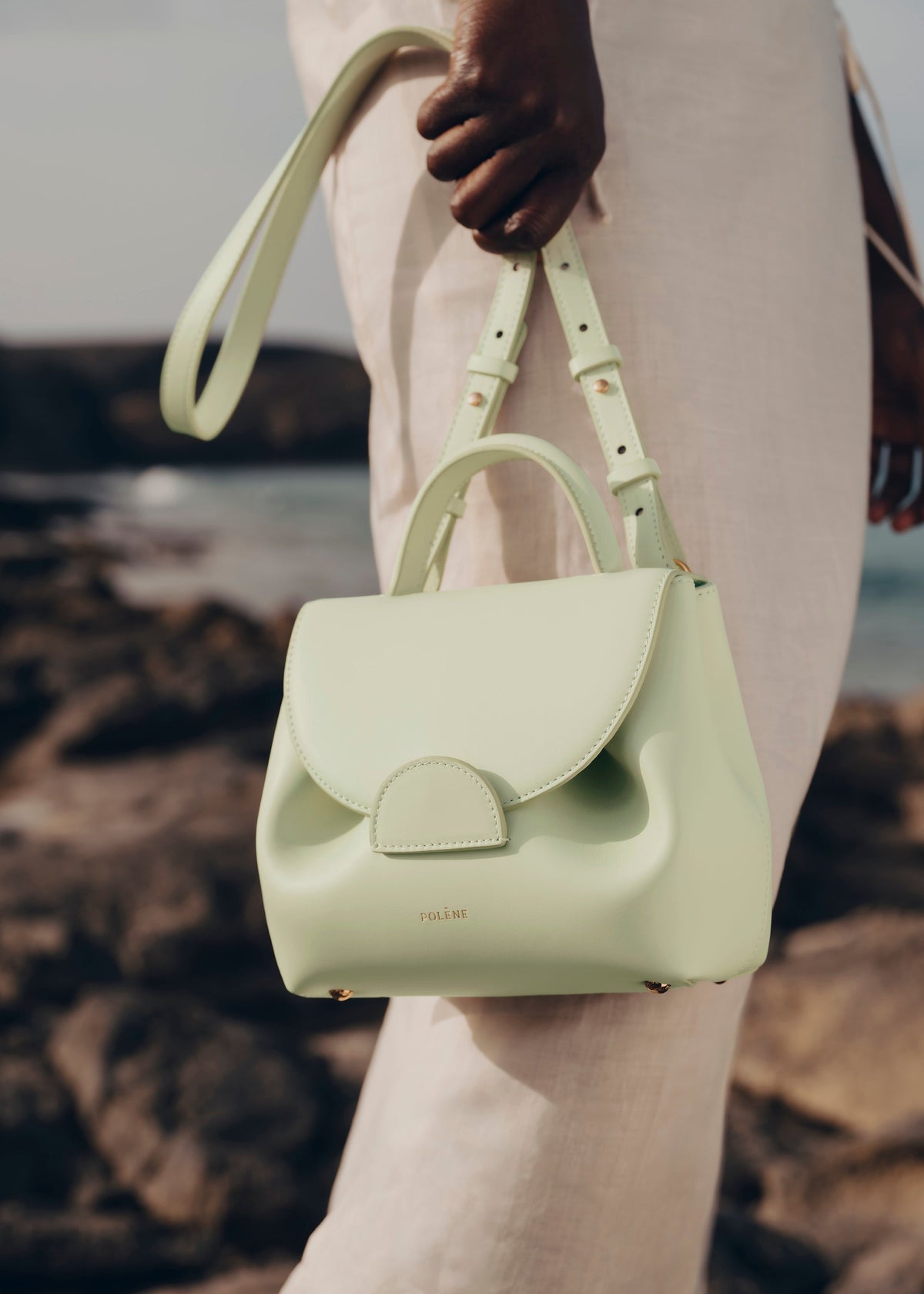 Polène Sac Numéro Un Nano Aloe Lisse
