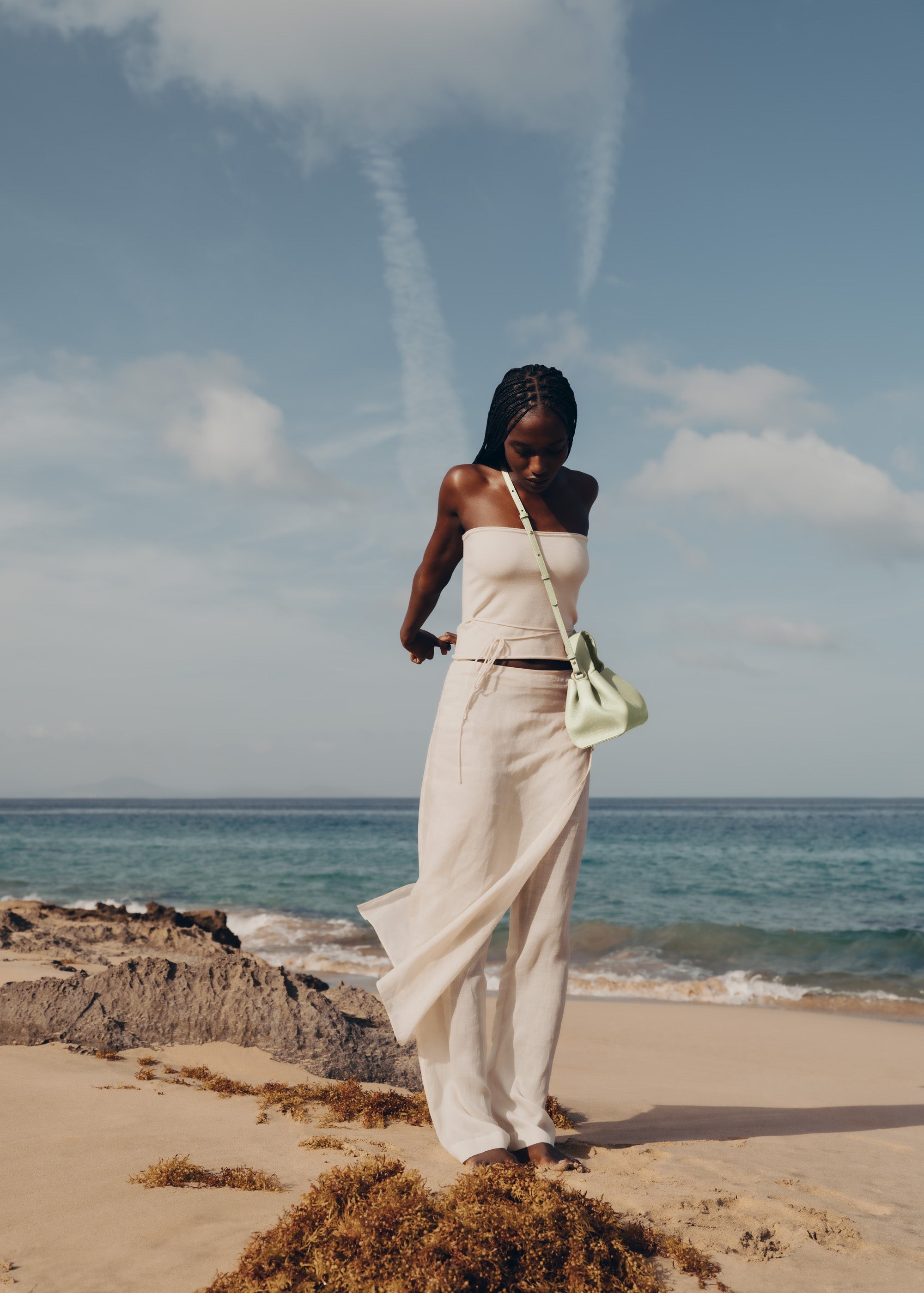 Polène Sac Numéro Neuf Mini Aloe Grainé