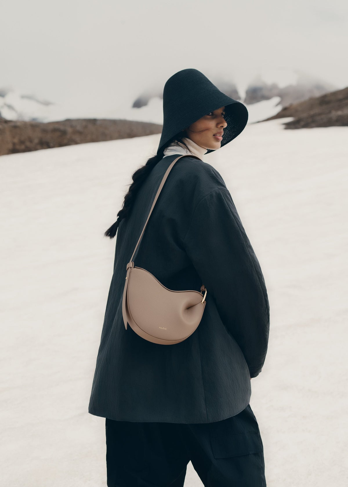 Polène Sac Tonca Taupe Grainé