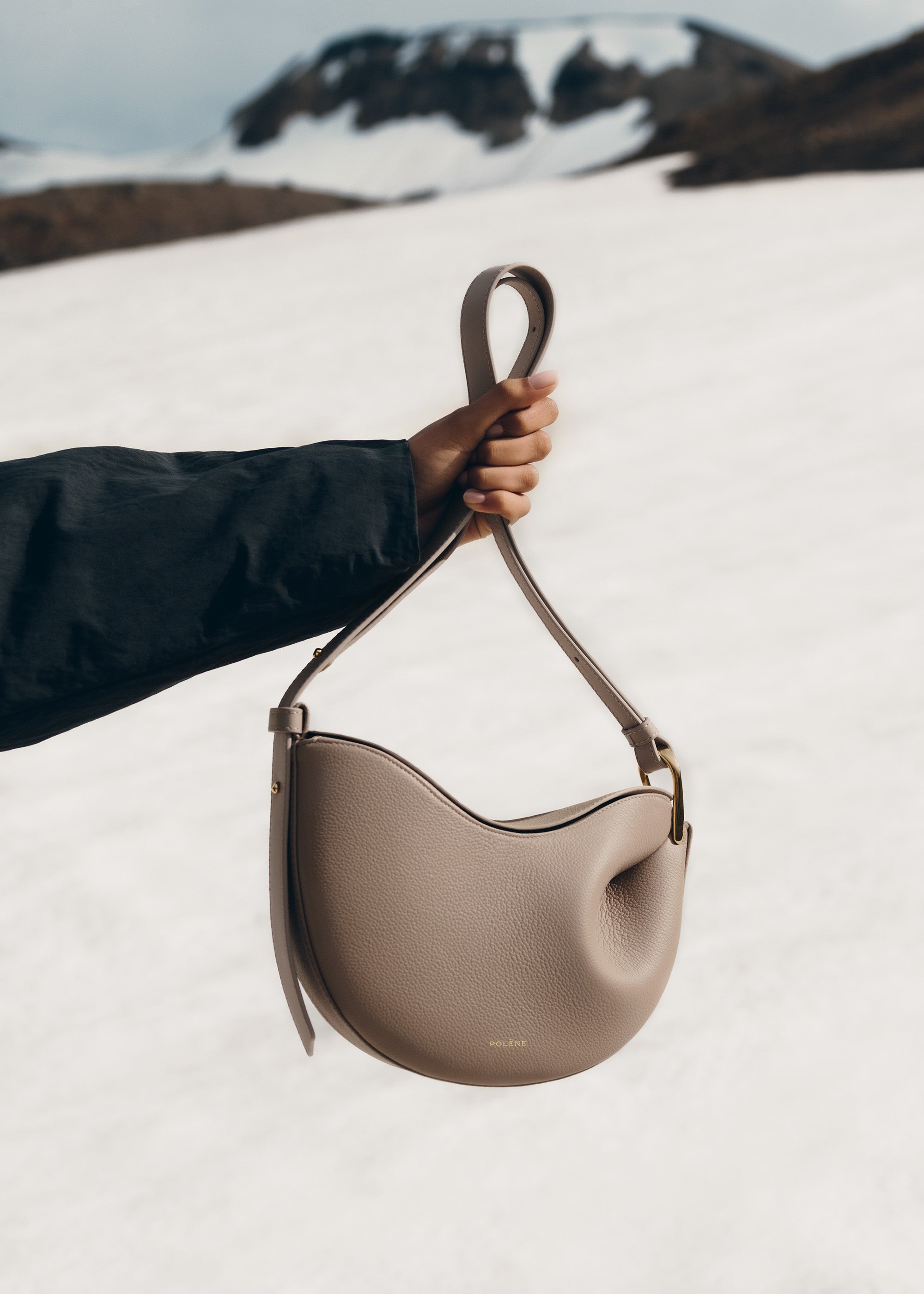 Polène Sac Tonca Taupe Grainé