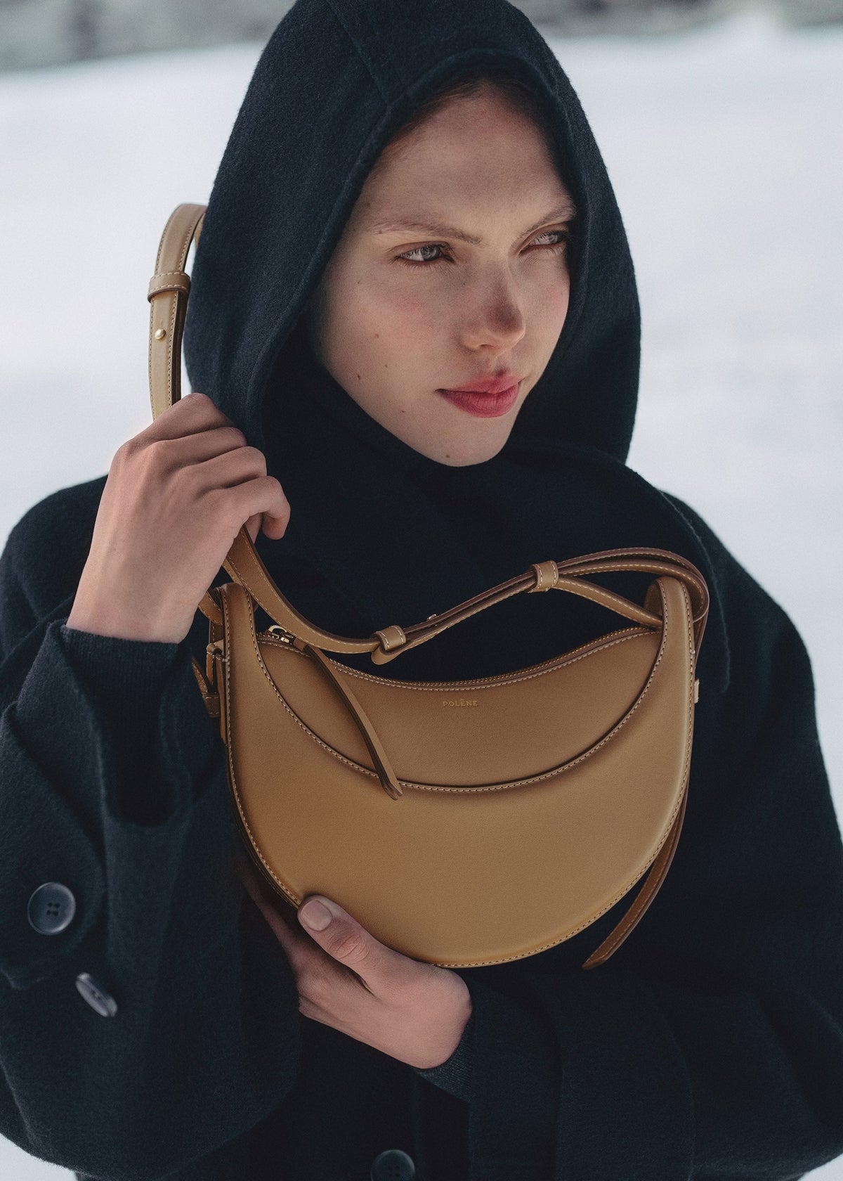 Polène Sac Numéro Dix Ocre Lisse