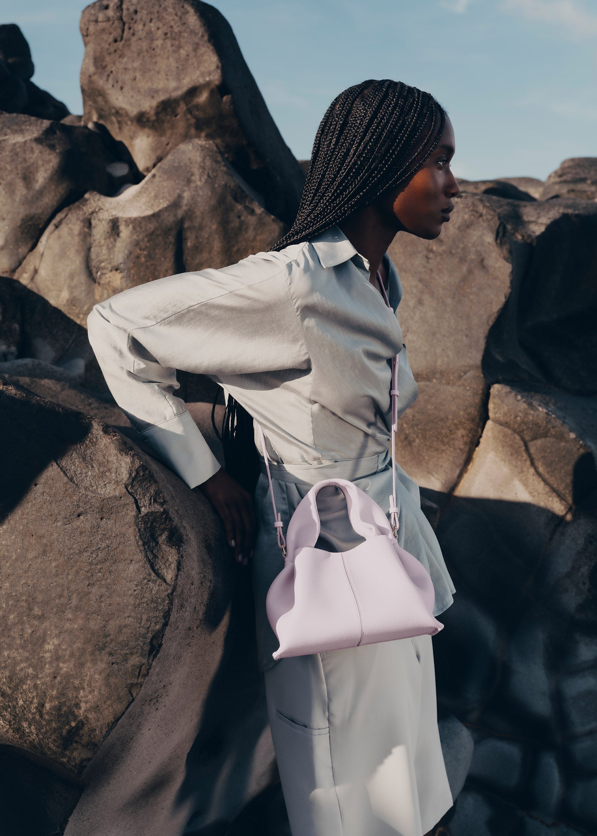 Polène Sac Numéro Neuf Mini Glycine Grainé
