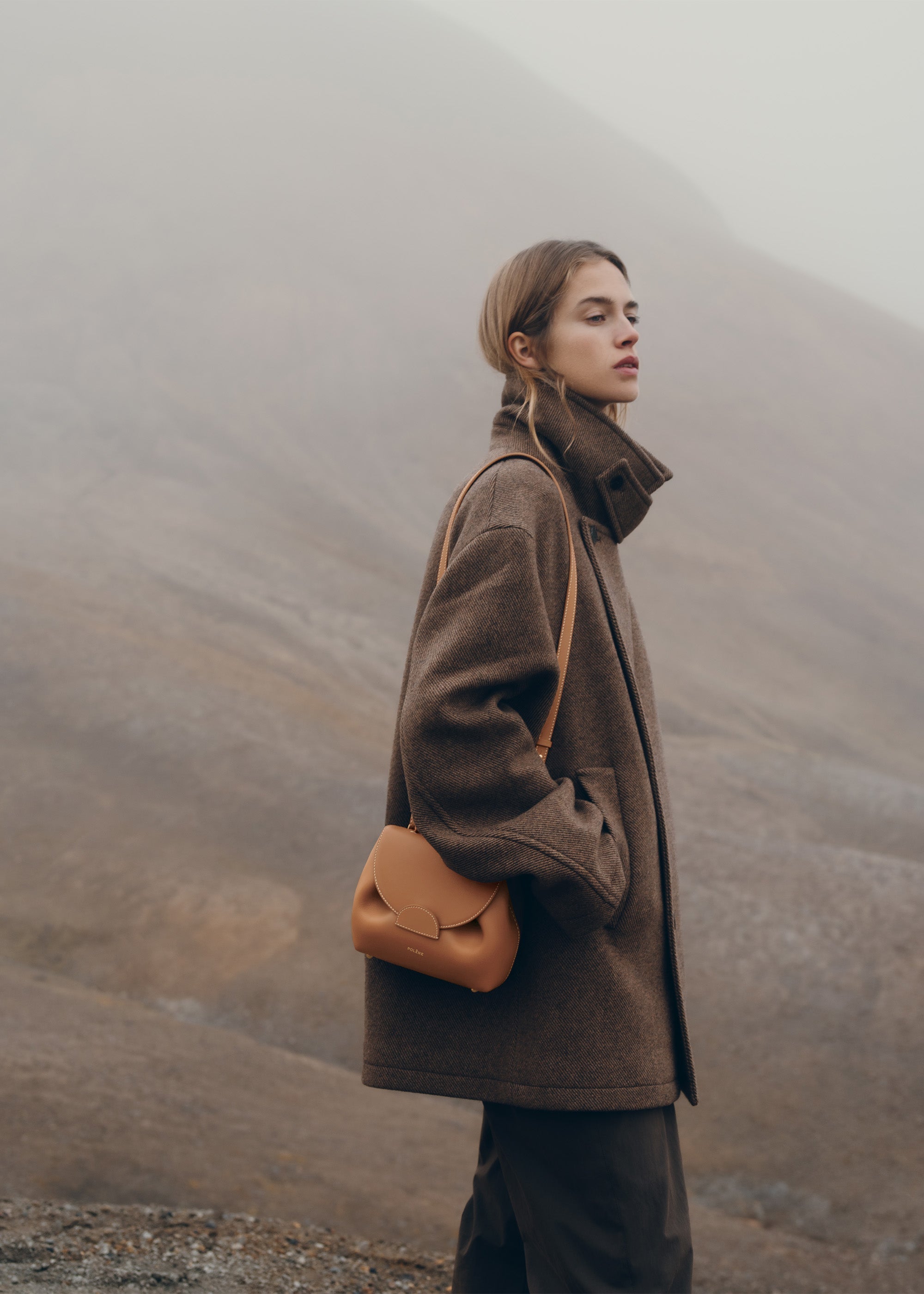 Polène Sac Numéro Un Nano Camel Lisse