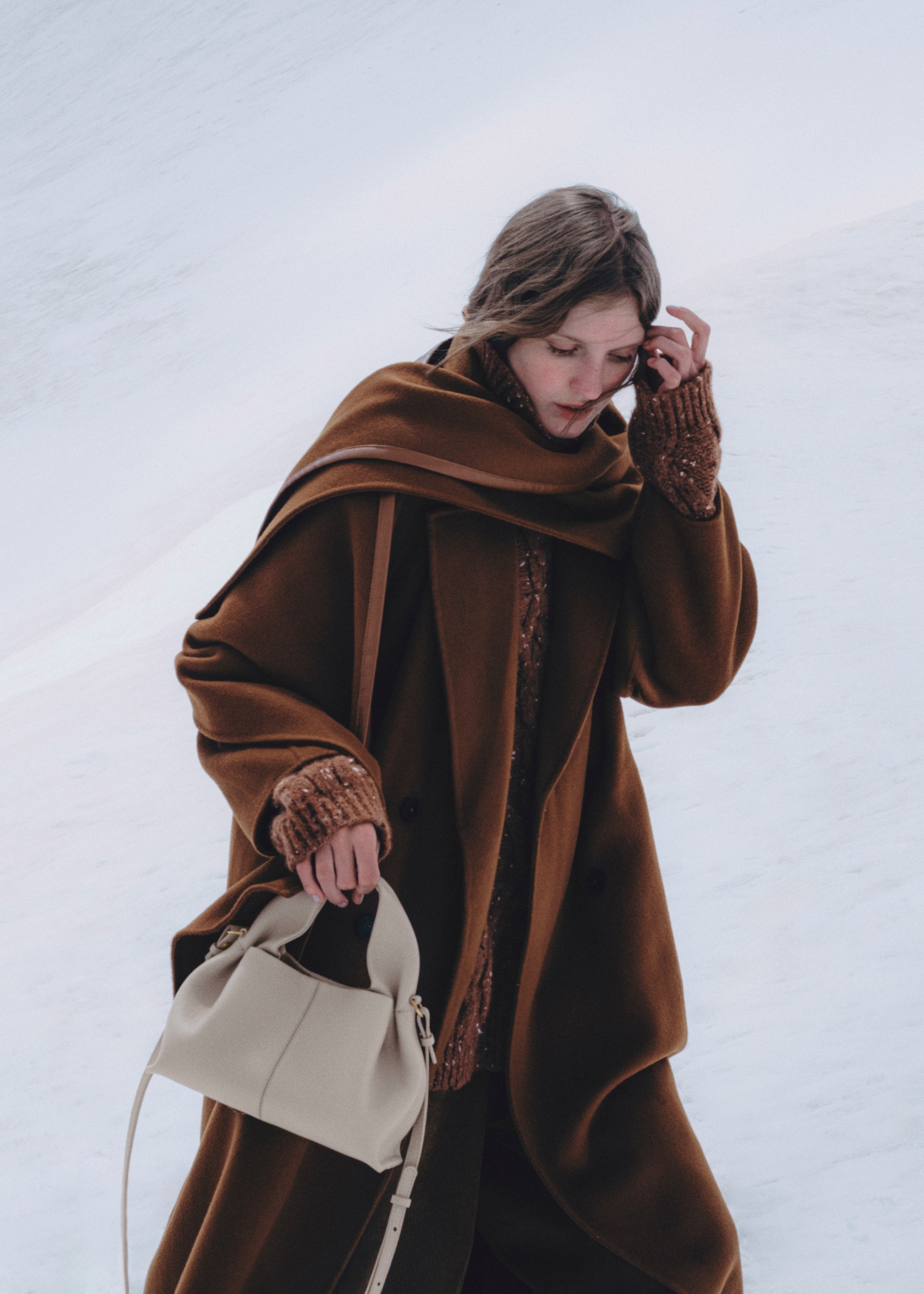 Polène Sac Numéro Neuf Mini Brume Grainé