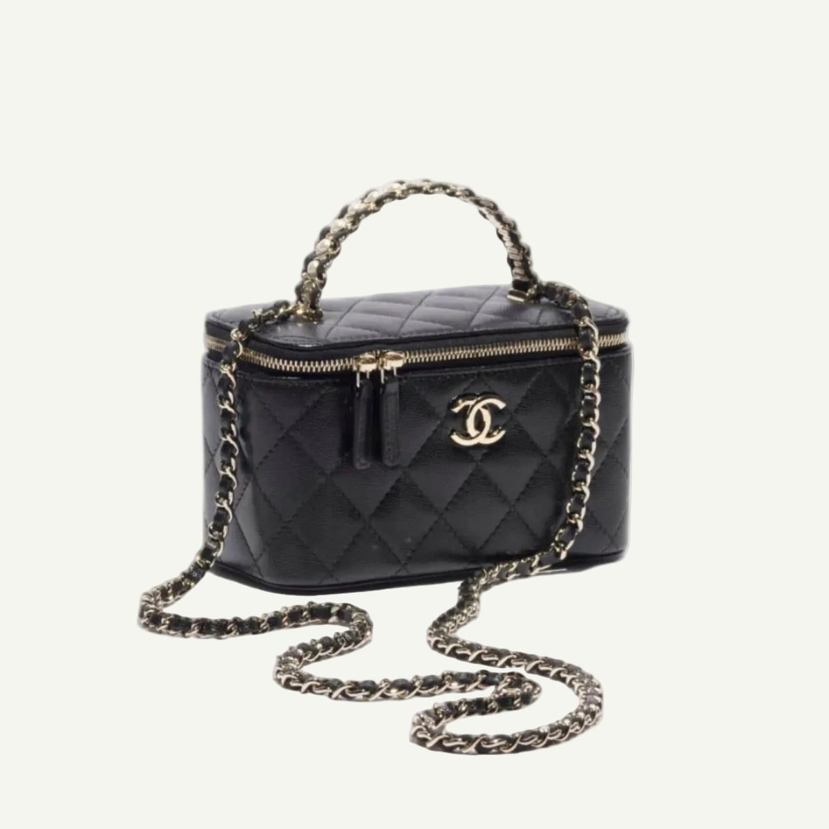 Chanel Sac Long Vanity Chaine Noir