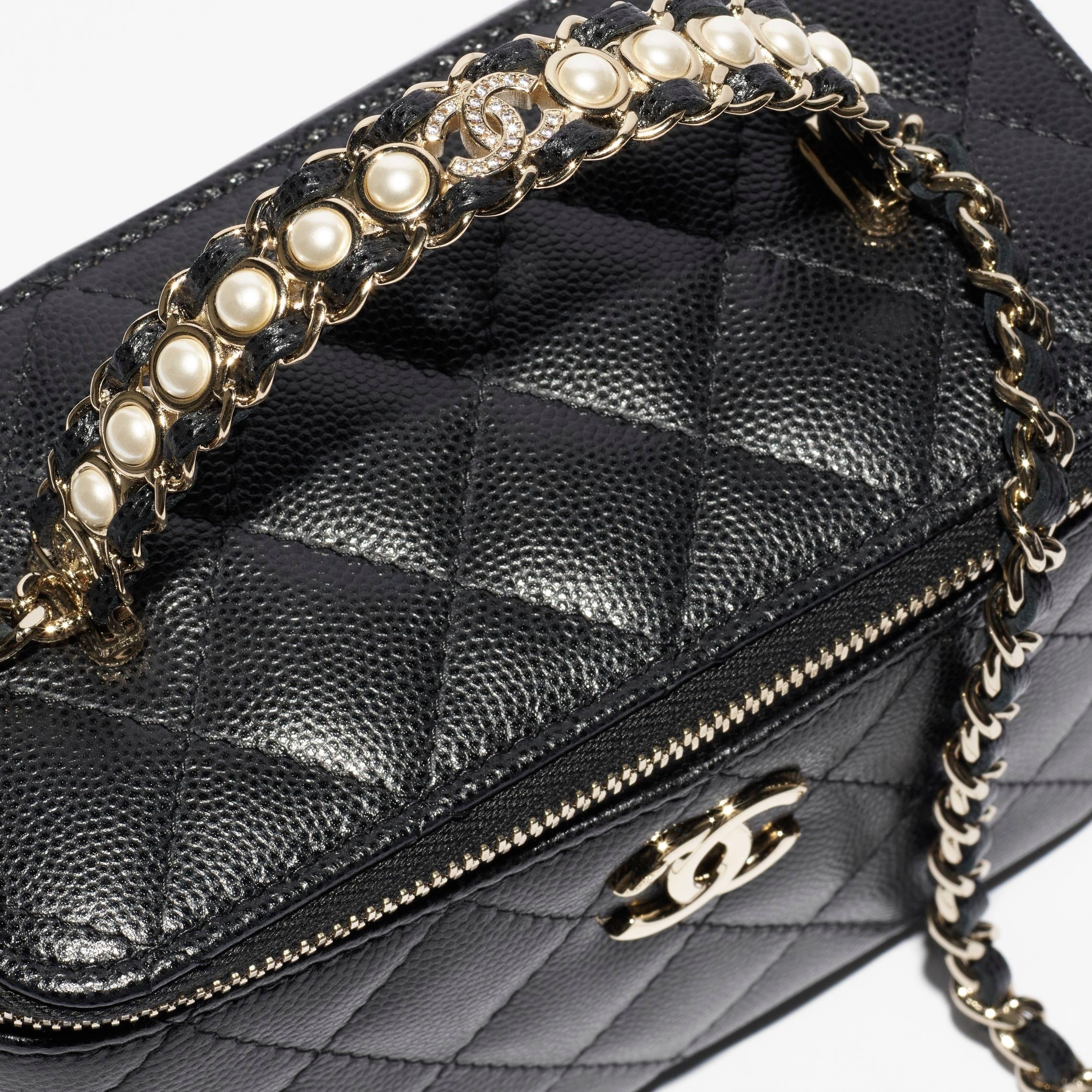 Chanel Sac Long Vanity Chaine Noir