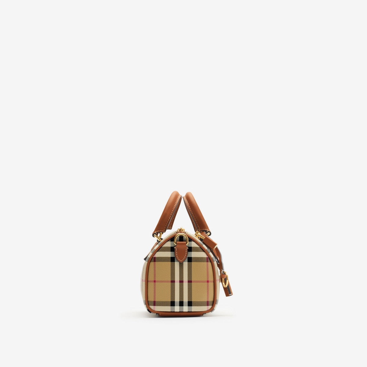Burberry Mini sac bowling Check Marron