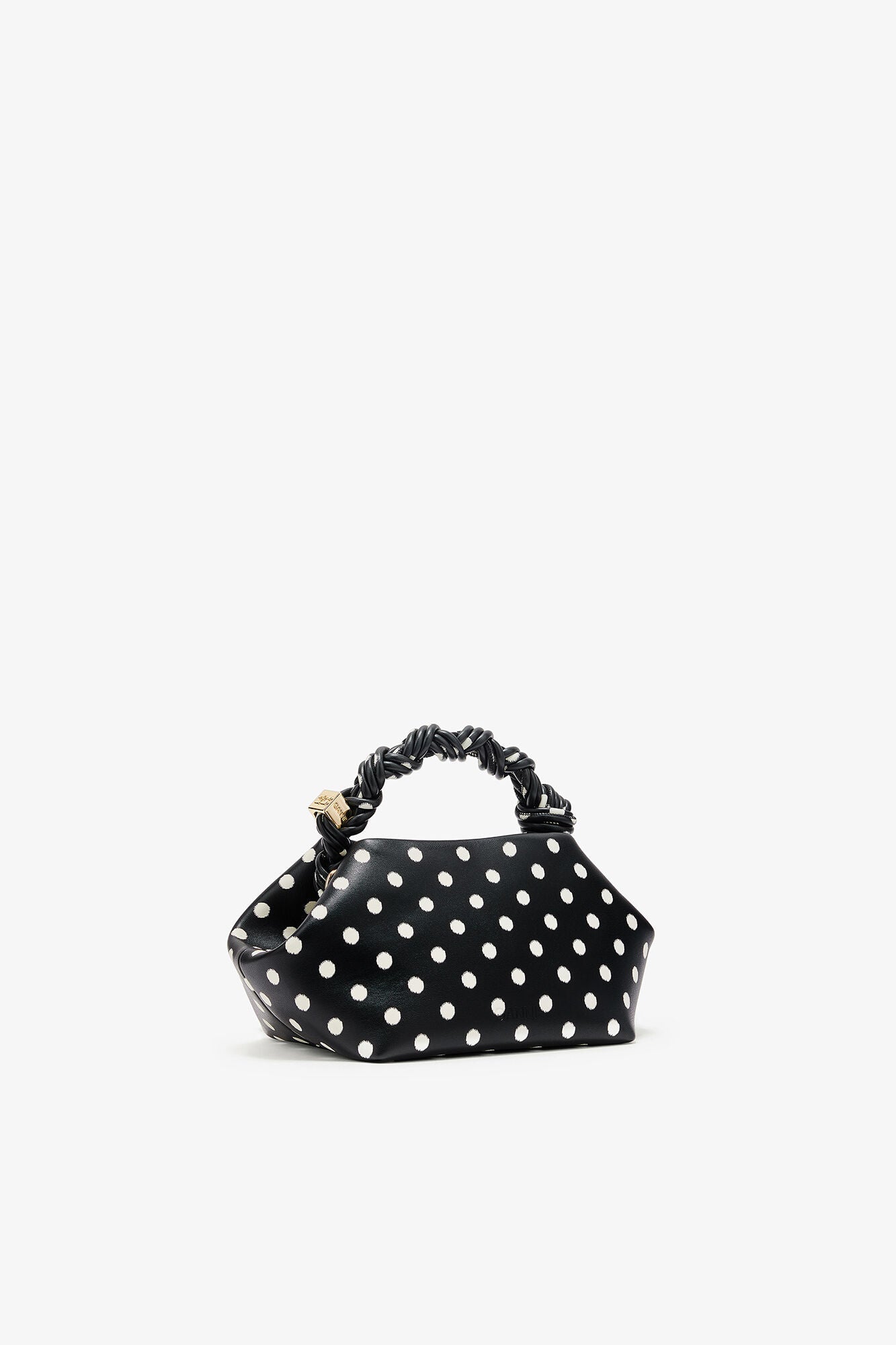 Sac Ganni Bou Petit Noir à Pois
