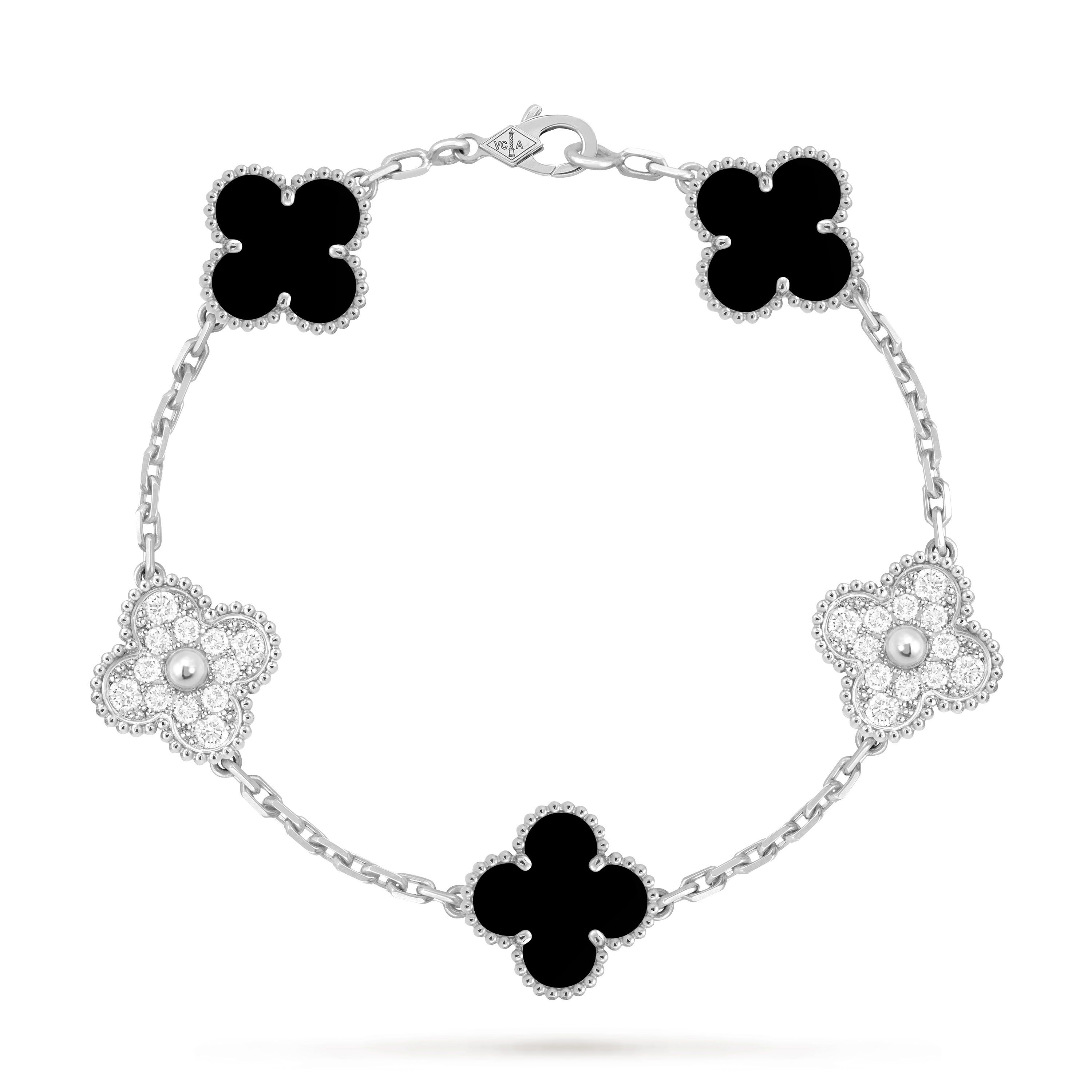 Van Cleef - Vintage Alhambra 5 motifs Onyx