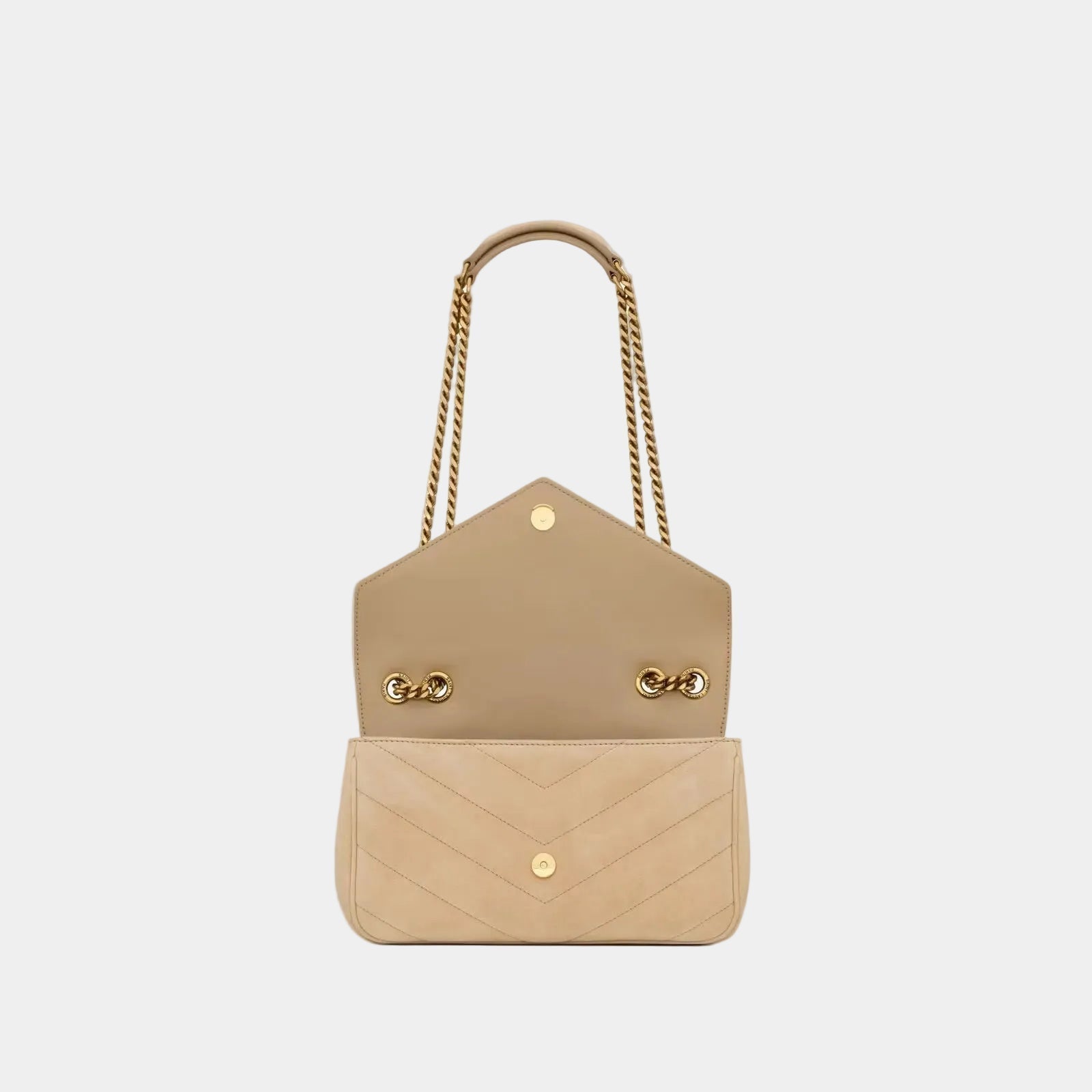 Saint Laurent Sac Loulou Small Suède Matelassé