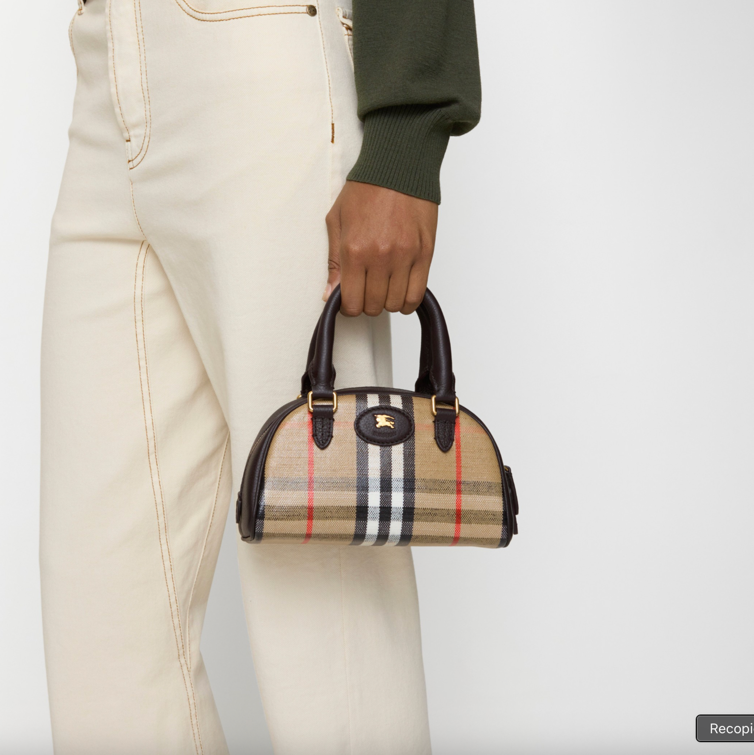 Burberry Mini sac bowling Highlands Hazel