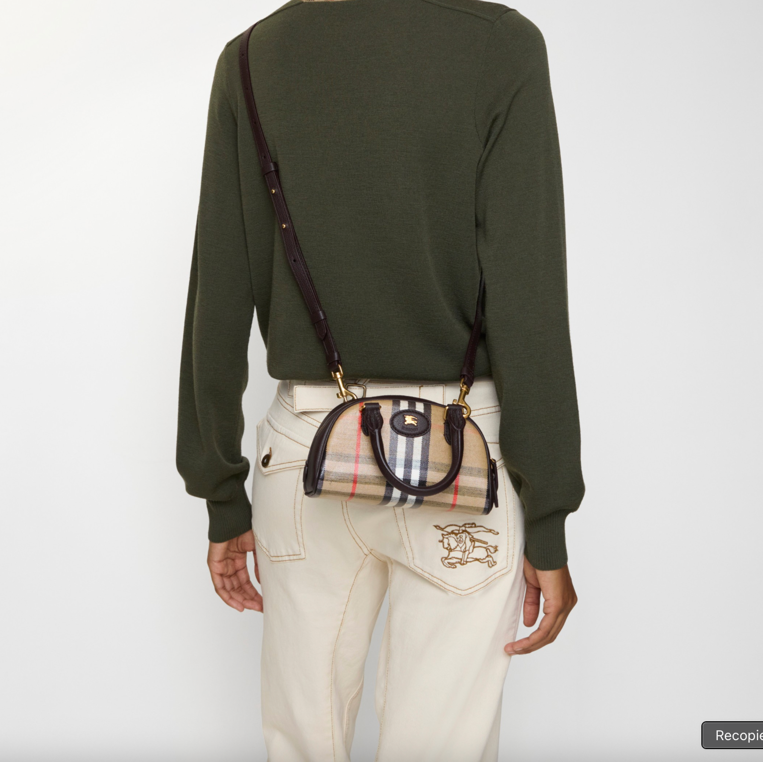 Burberry Mini sac bowling Highlands Hazel