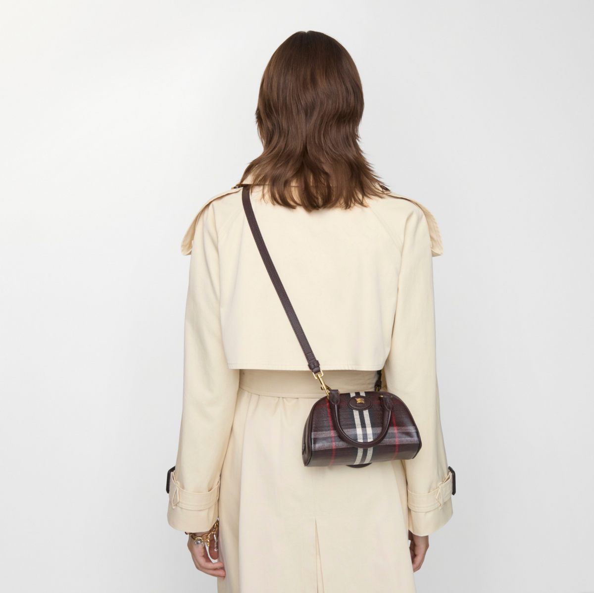Burberry Mini sac bowling Highlands Noir