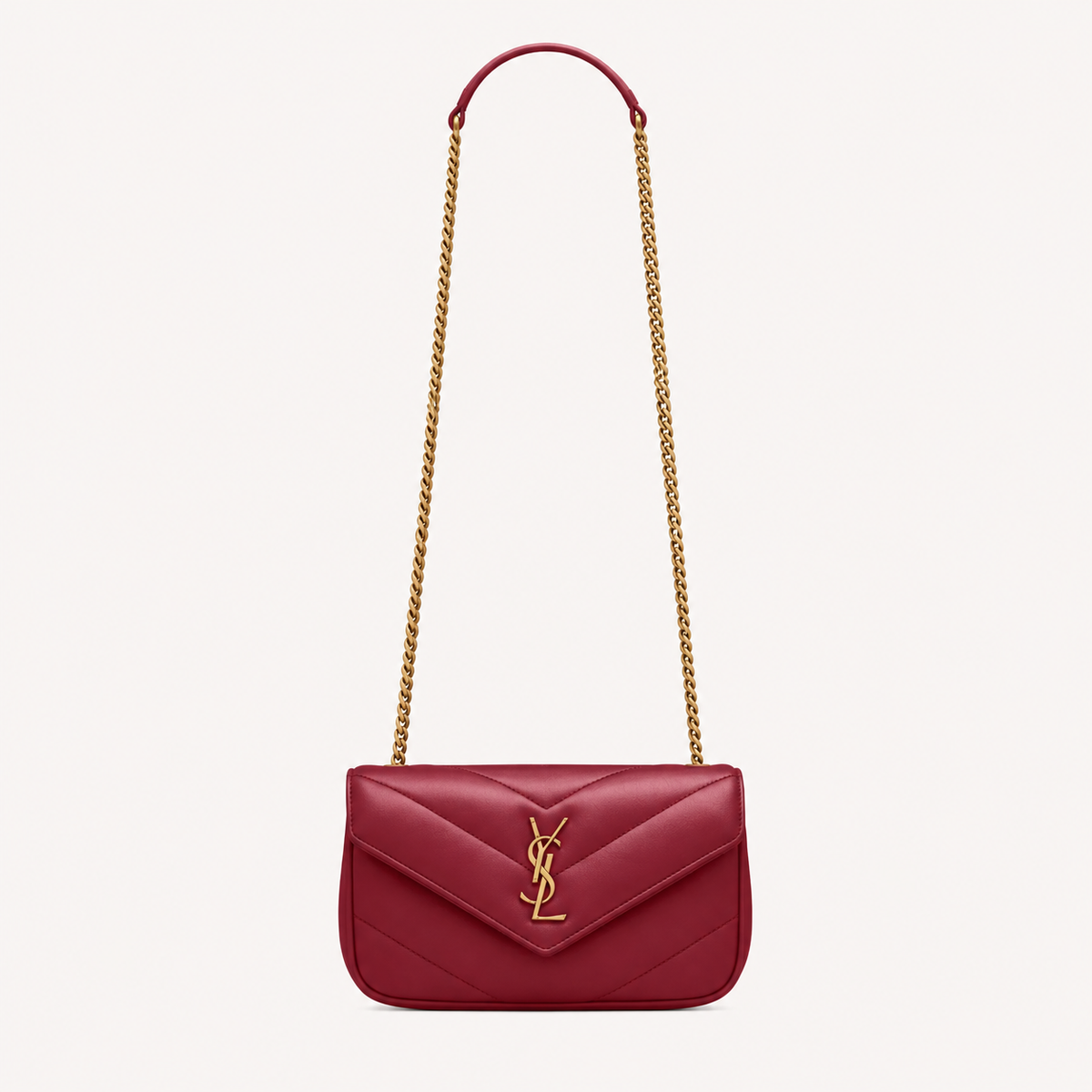Saint Laurent Sac Loulou Mini Rouge