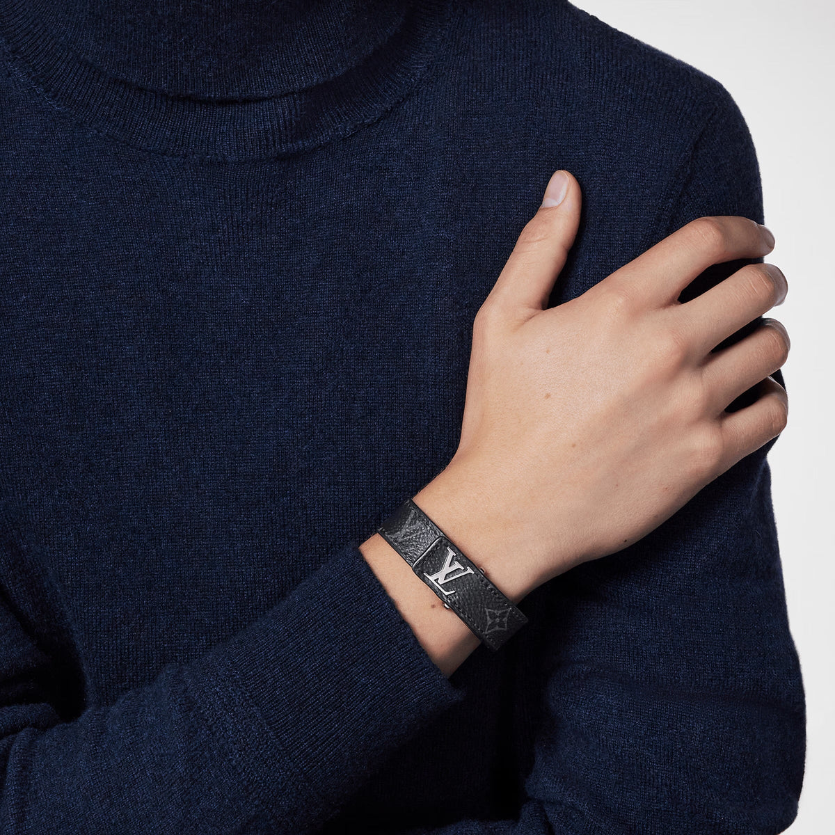 LV - Bracelet LV Slim Noir