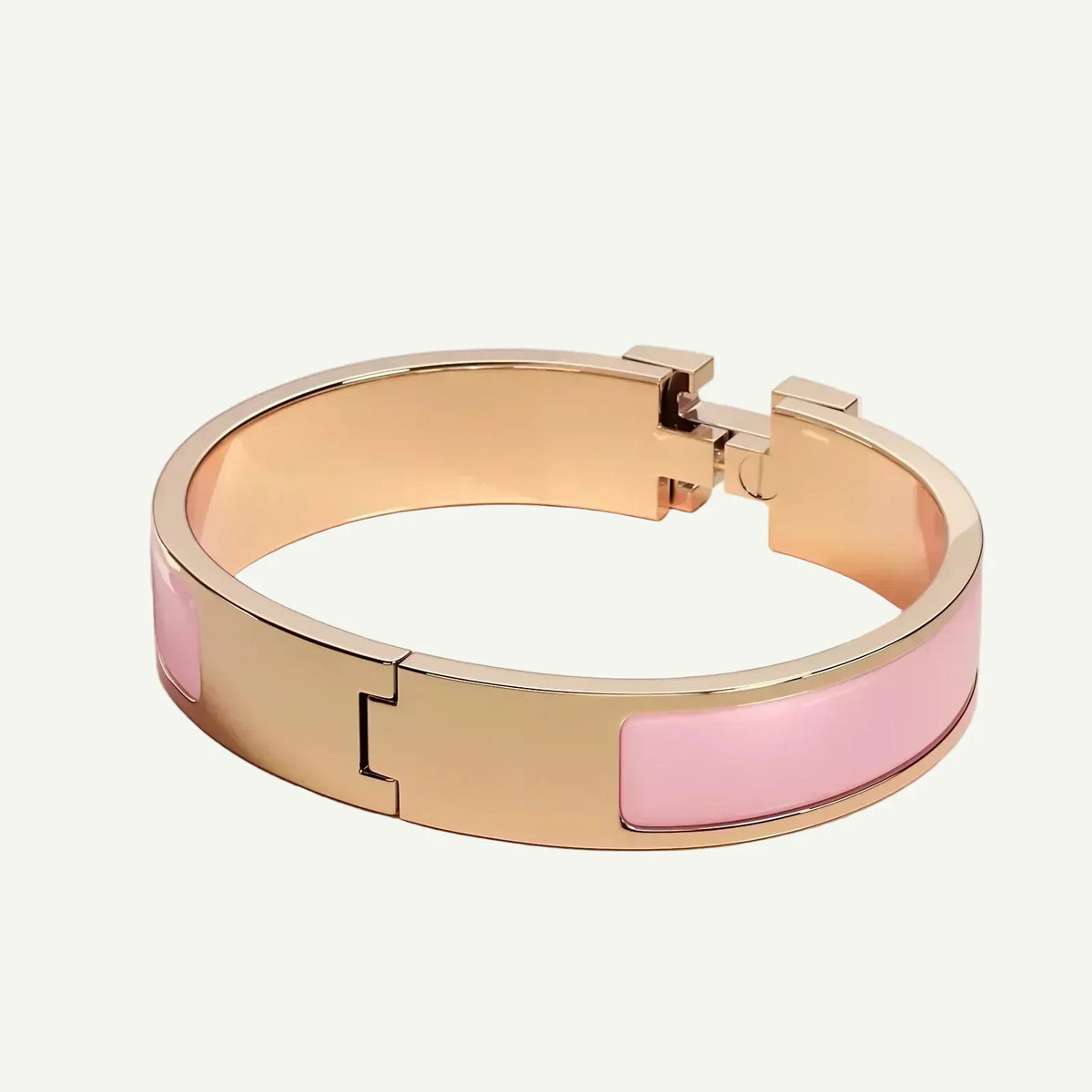 Hermès - Bracelet Clic H Rose Fever Or Rose