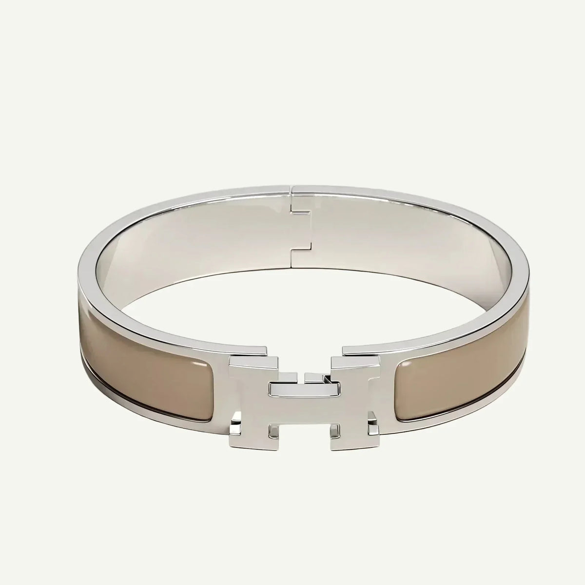 Hermès - Clic H Bracelet Marron Glacé