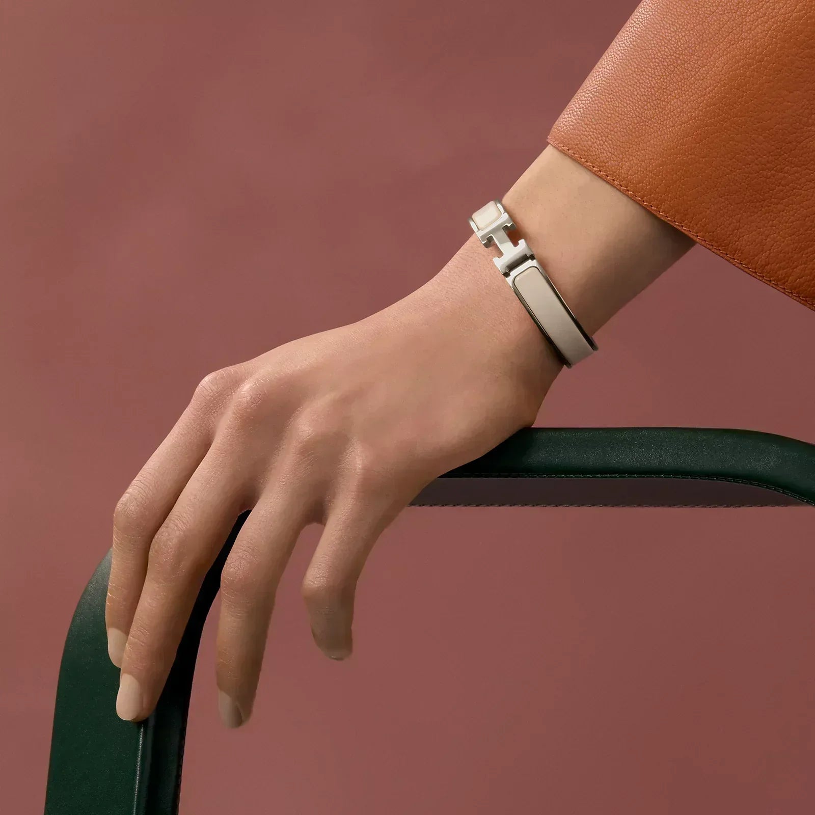 Hermès - Clic H Bracelet Crème