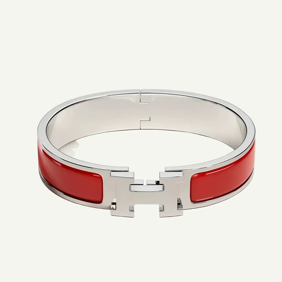 Hermès - Clic H Bracelet Rouge Amarante