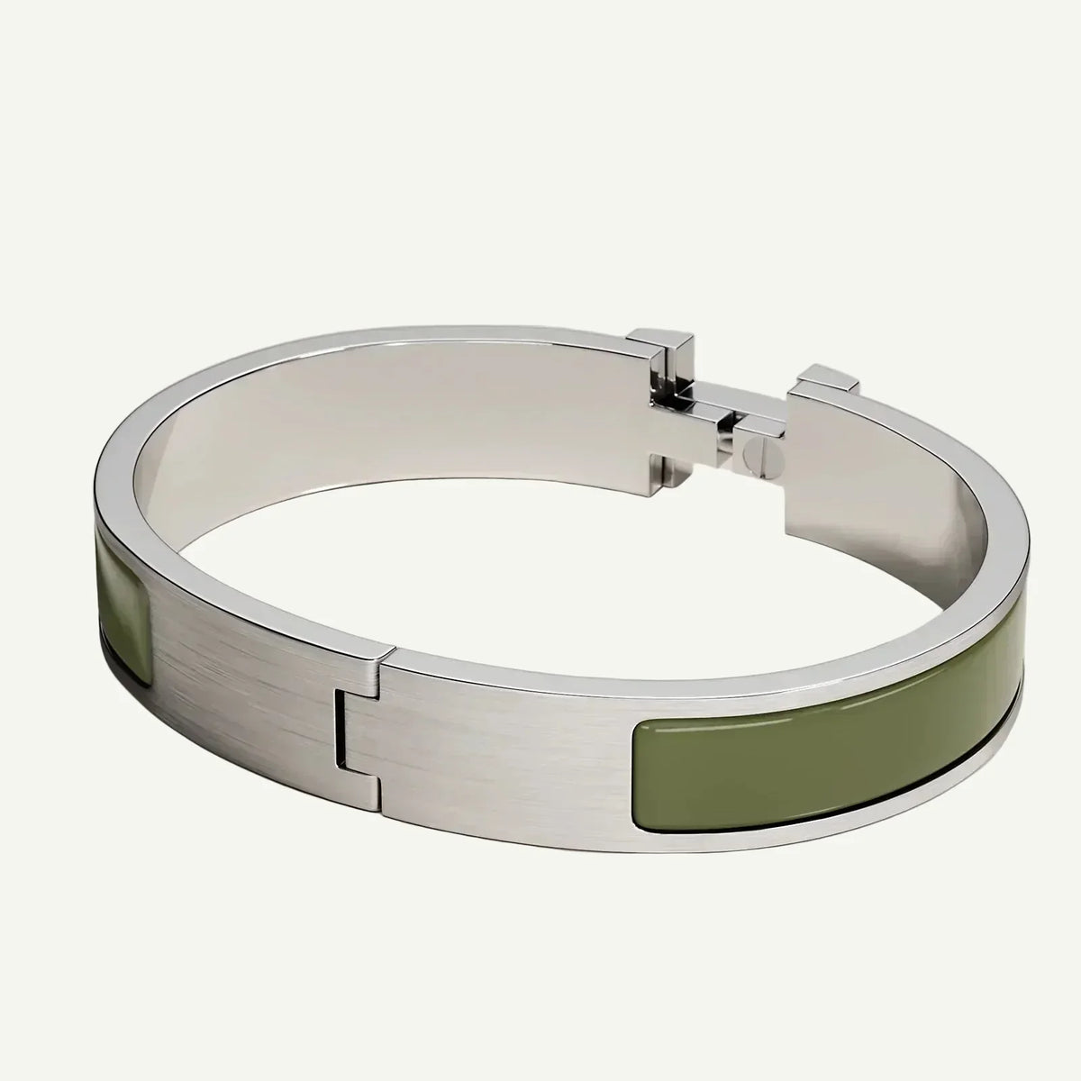 Hermès - Bracelet Clic HH Loden Mat