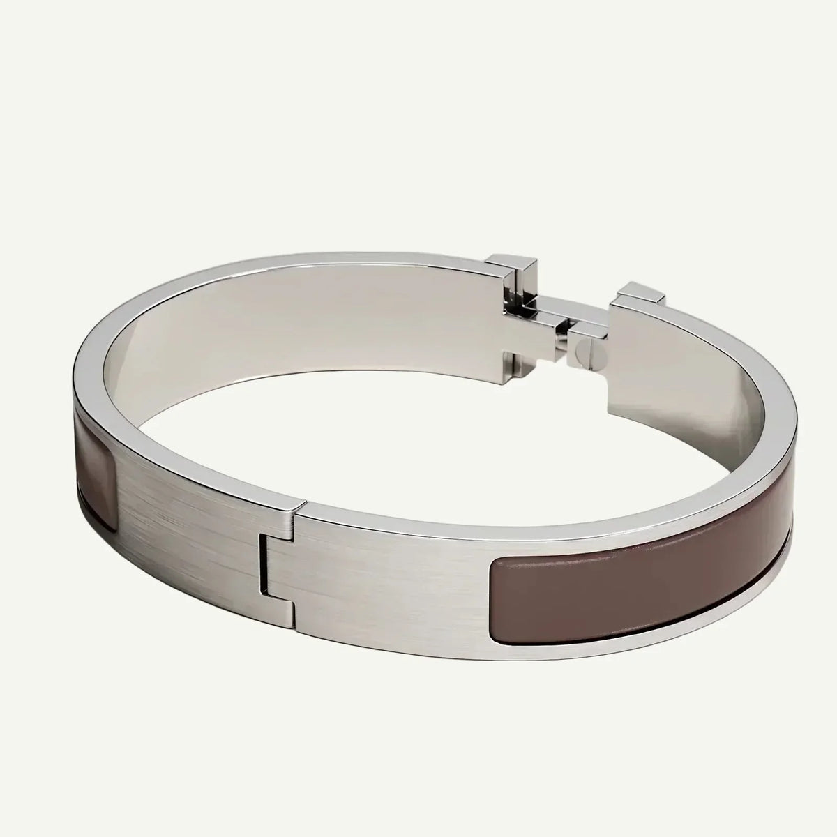 Hermès - Bracelet Clic HH Cacao Mat