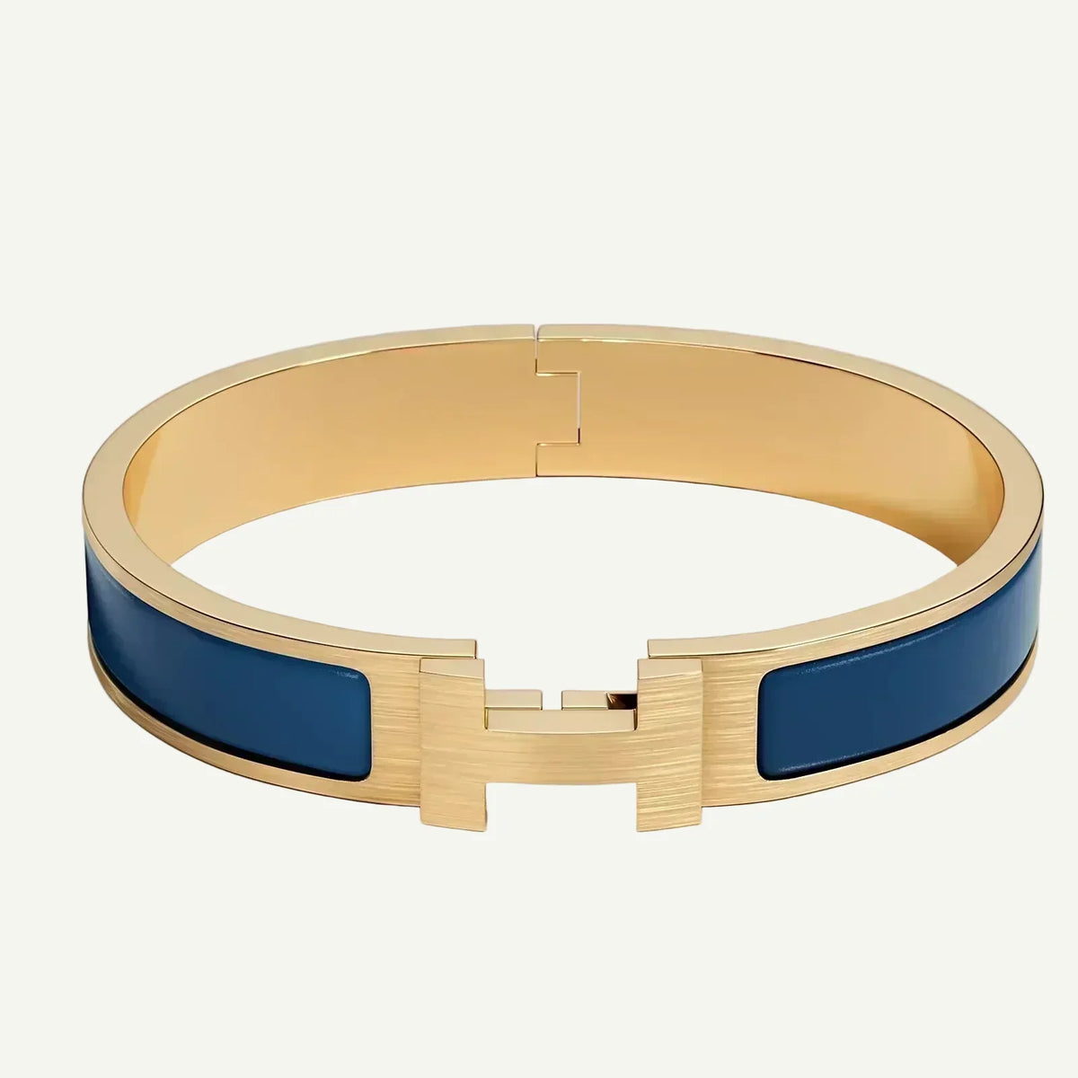Hermès - Bracelet Clic HH Or Ultramarine Mat