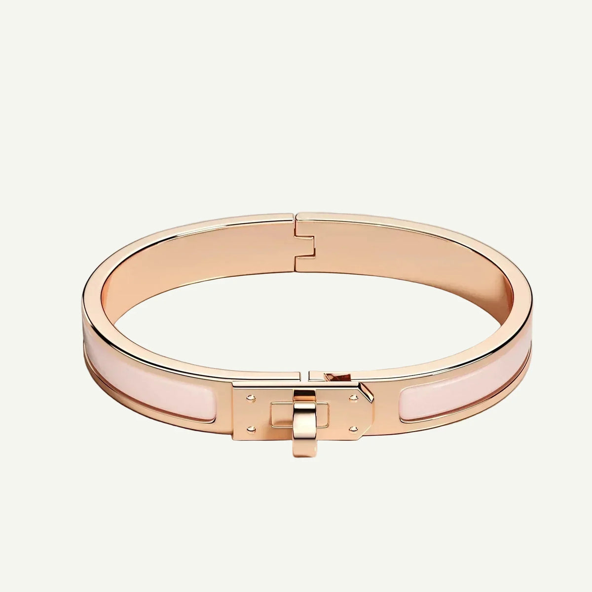 Hermès - Bracelet Mini Clic Kelly Rose Candeur