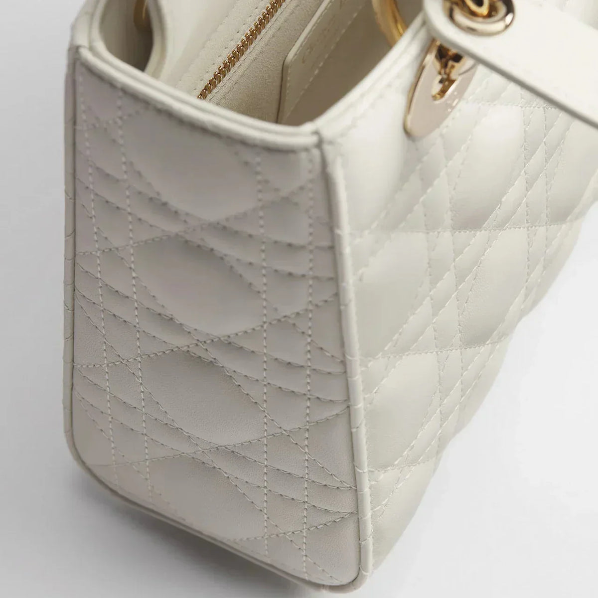 Dior Sac Lady Small Blanc à bandoulière
