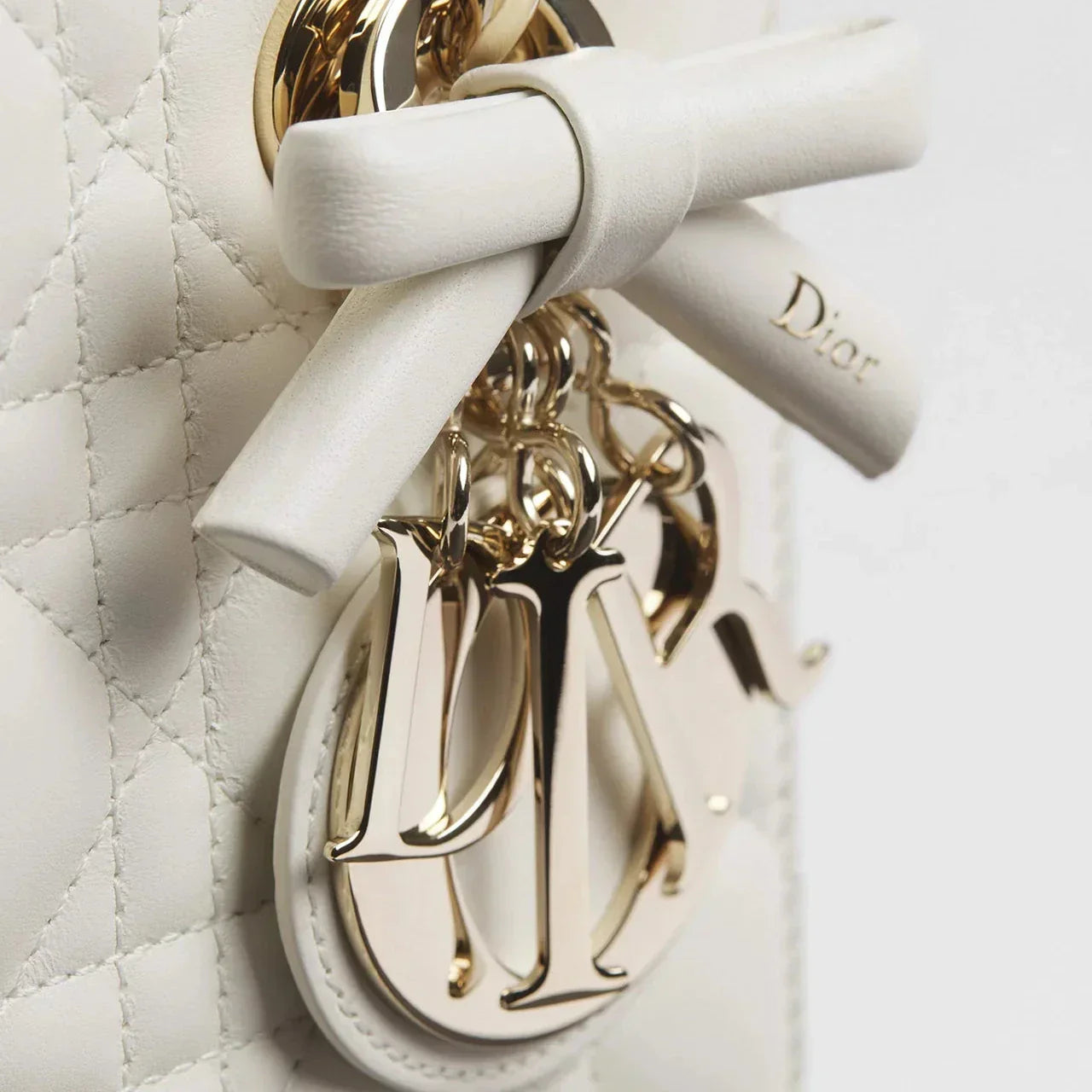 Dior Sac Lady Small Blanc à bandoulière