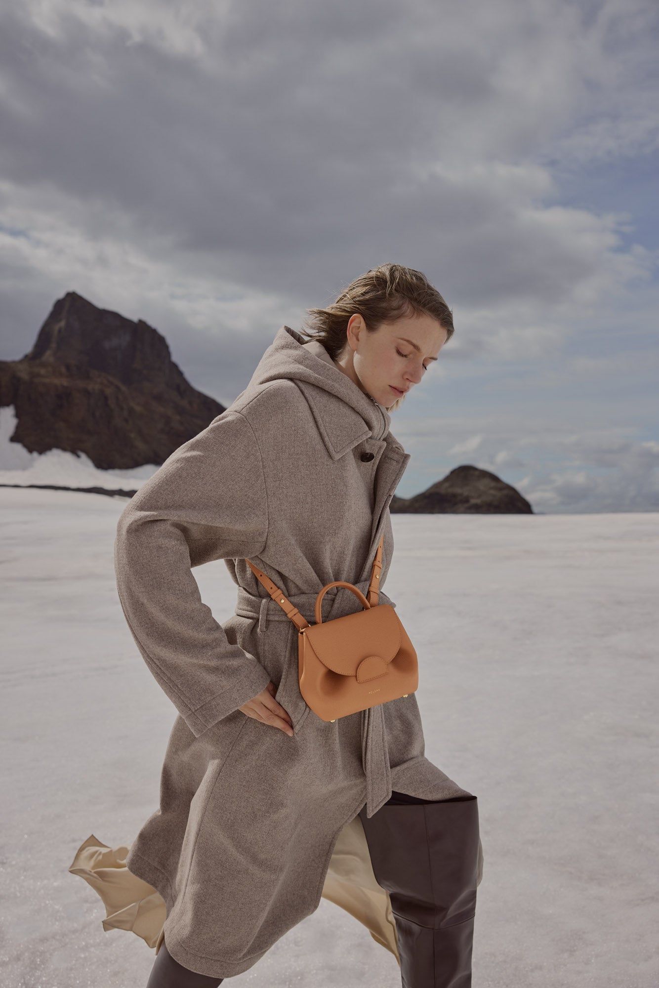 Polène Sac Numéro Un Nano Tan Grainé