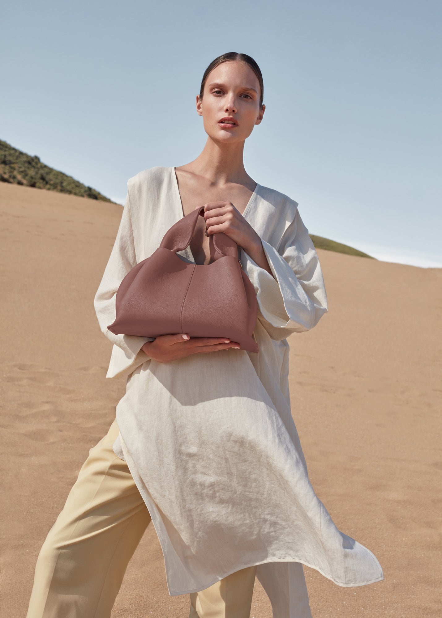 Polène Sac Numéro Neuf Blush Grainé