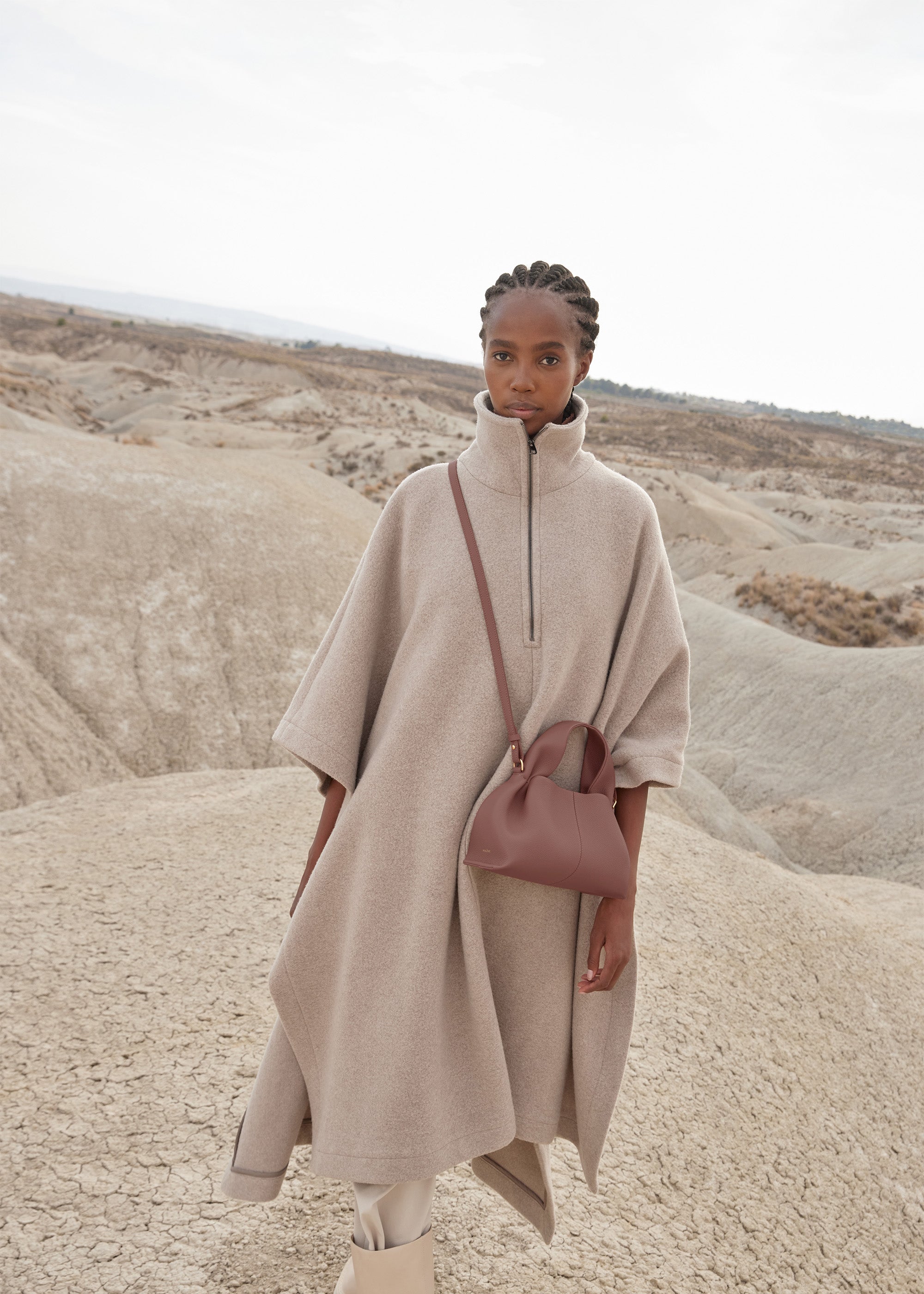 Polène Sac Numéro Neuf Mini Blush Grainé