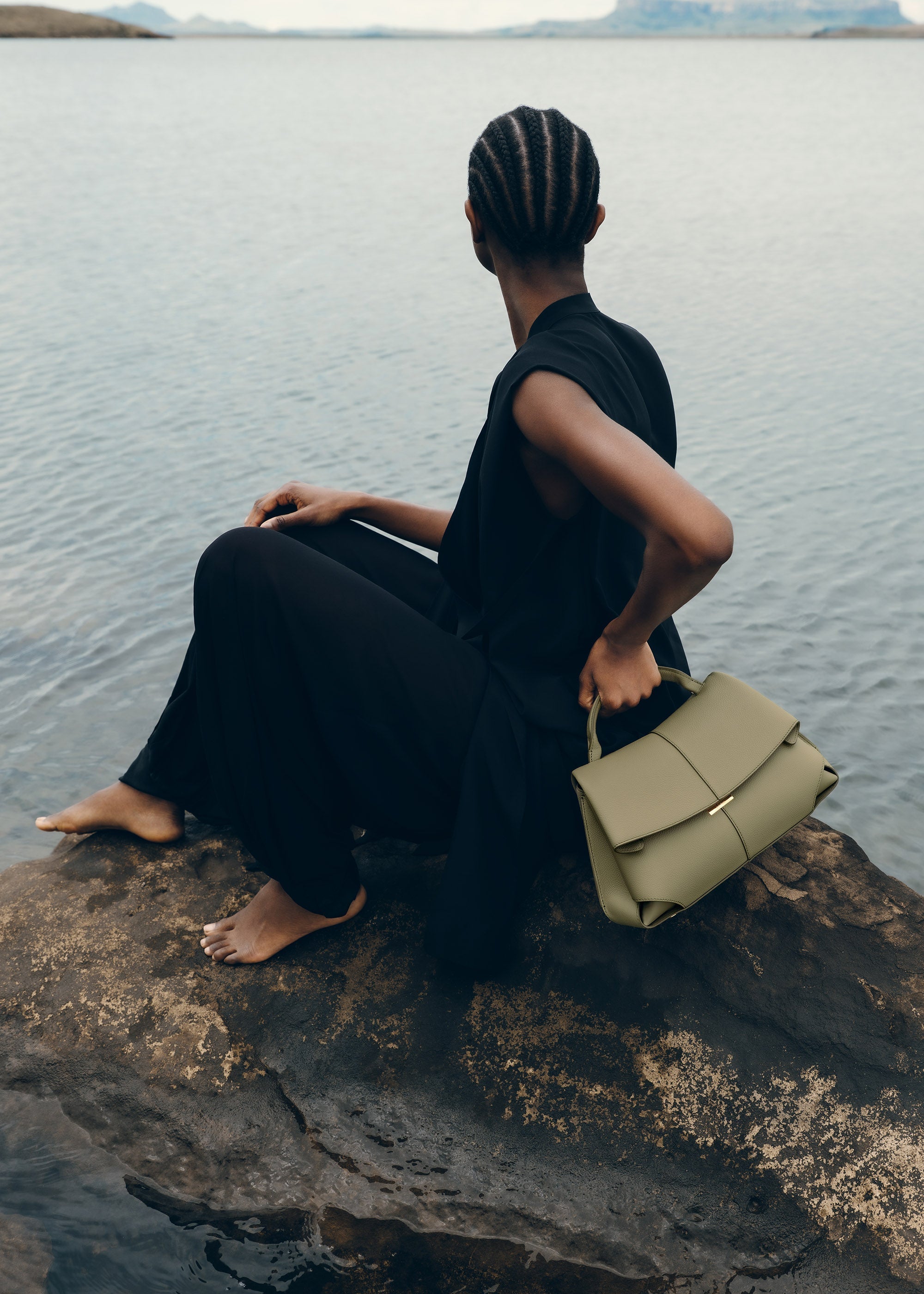 Polène Sac Mokki Tilleul Grainé