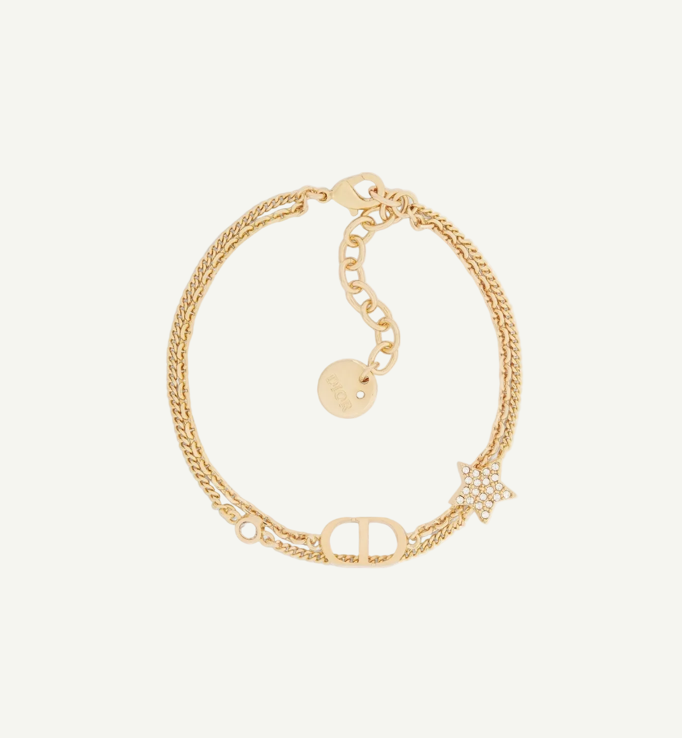 Dior - Bracelet double Petit CD Dorée