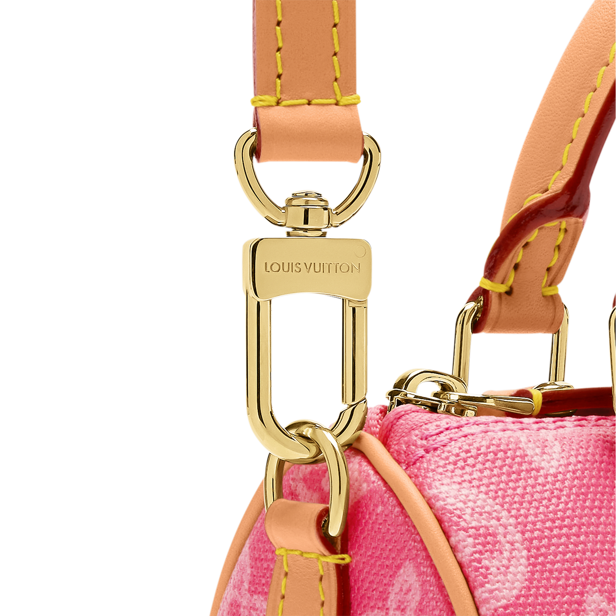 LV Sac Nano Speedy Toile Rose