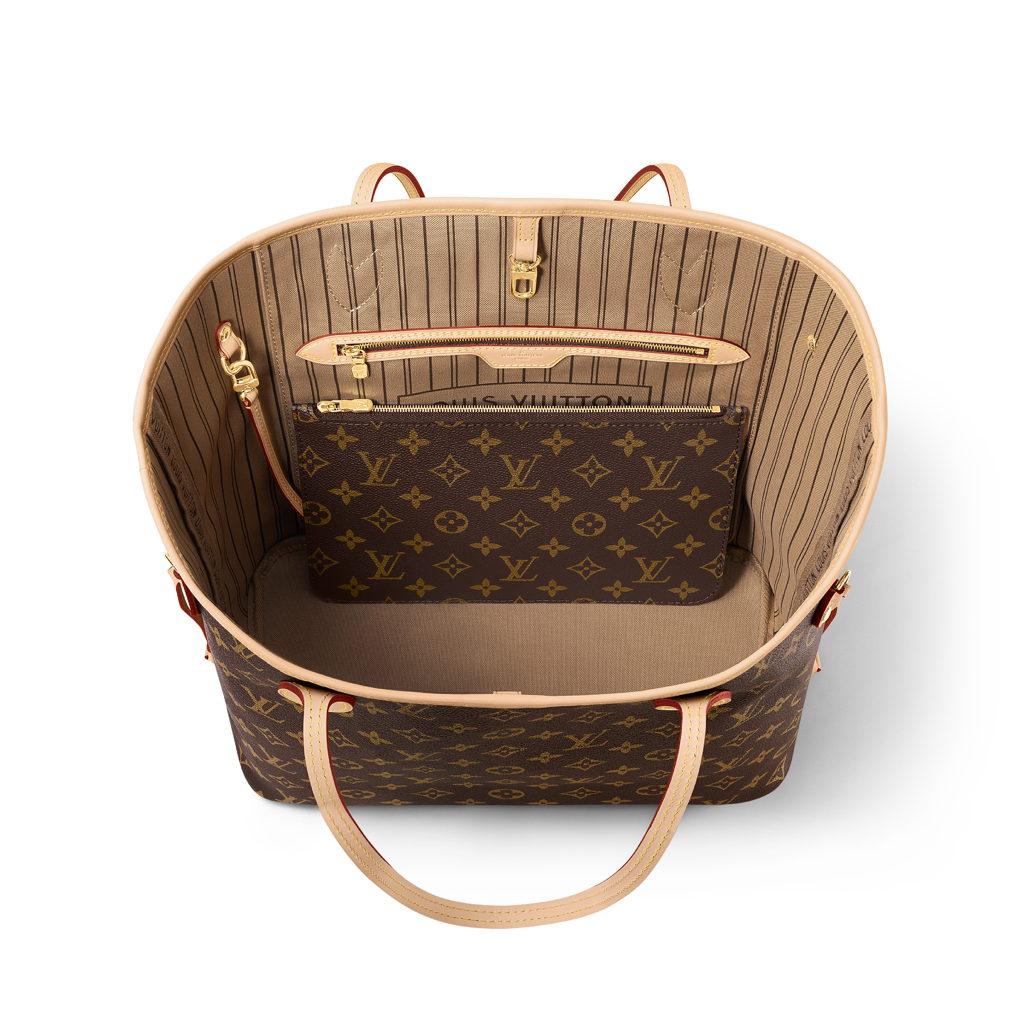 LV Sac Neverfull MM Toile Monogram