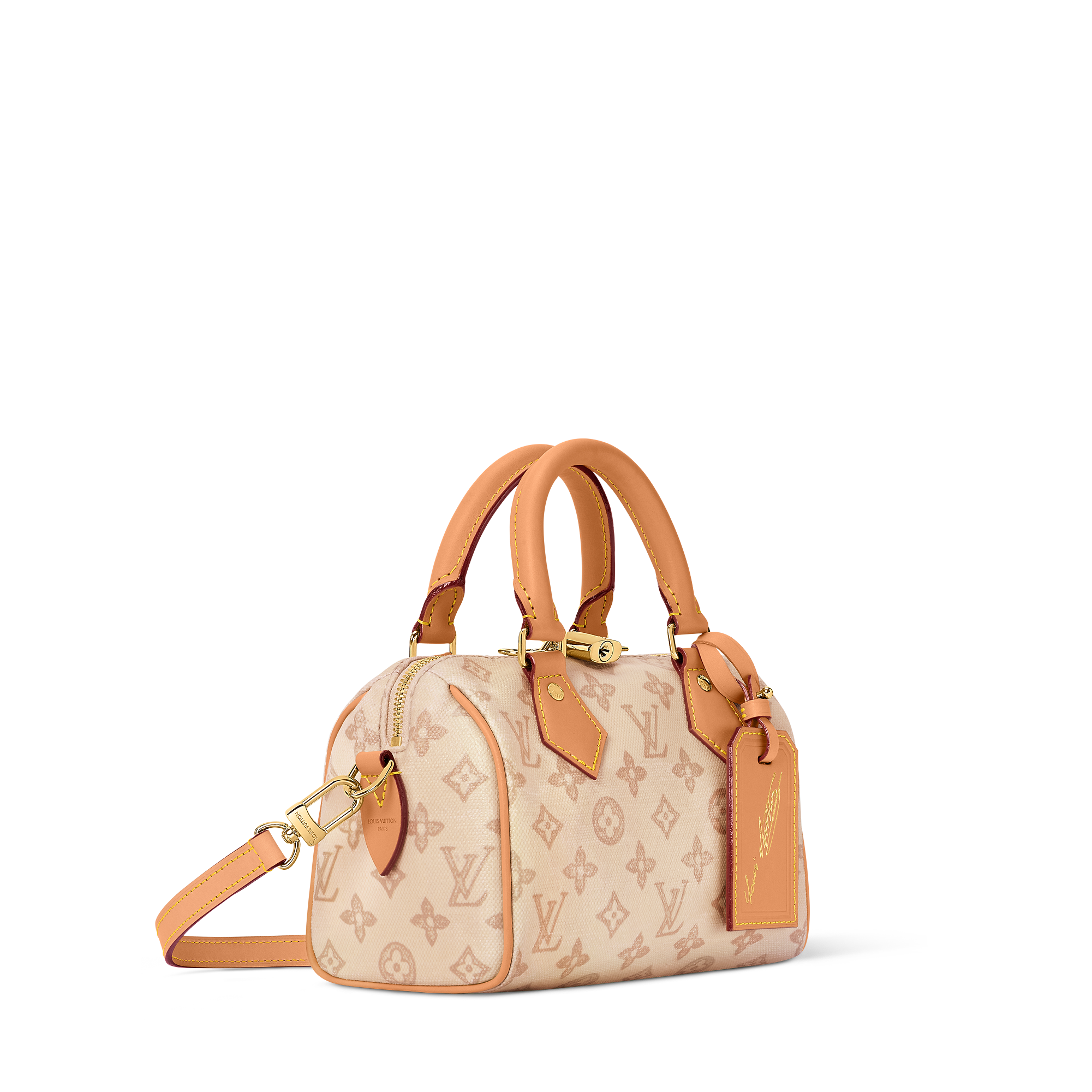LV Sac Speedy Bandoulière 20 Beige