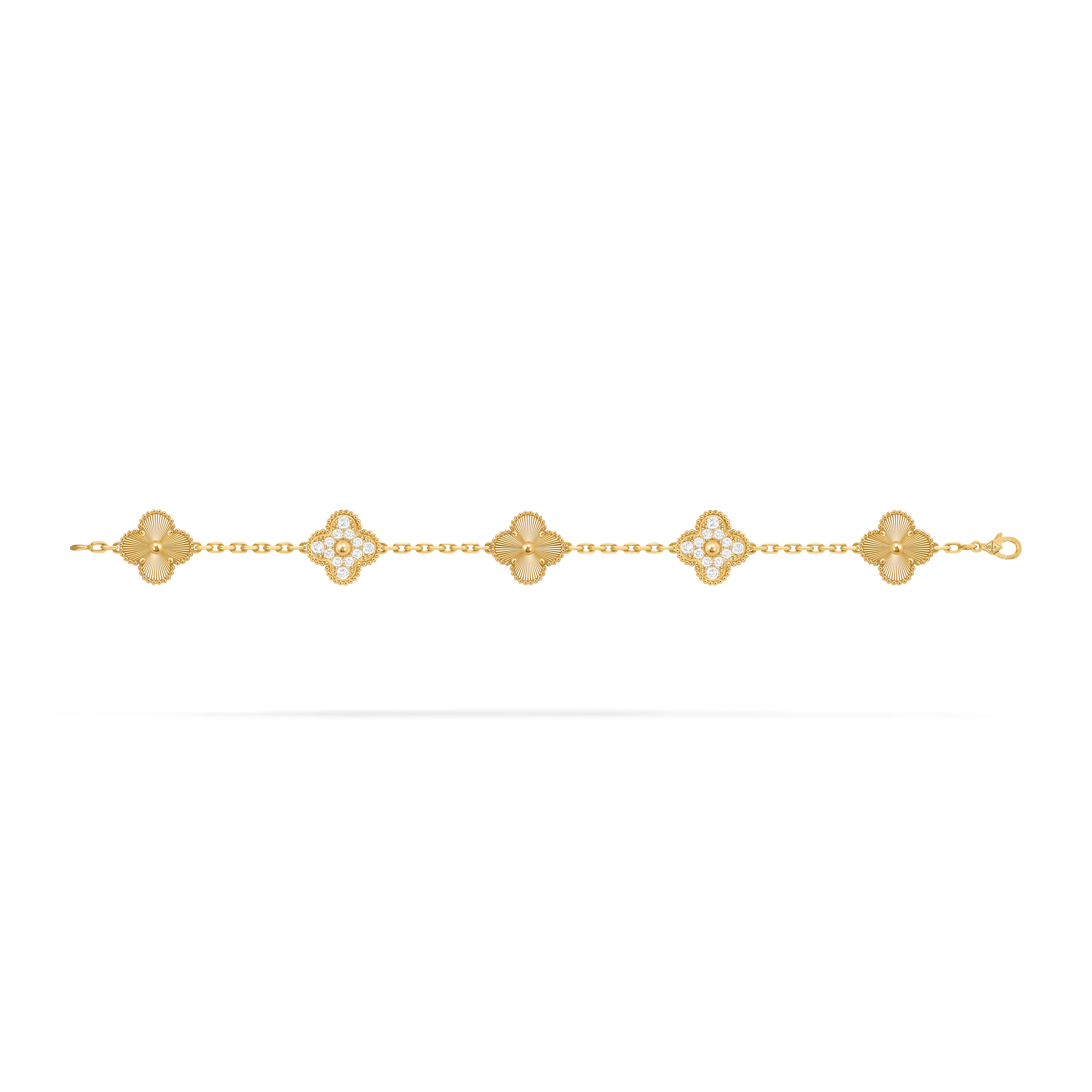 Van Cleef Vintage Alhambra 5 motifs Or jaune