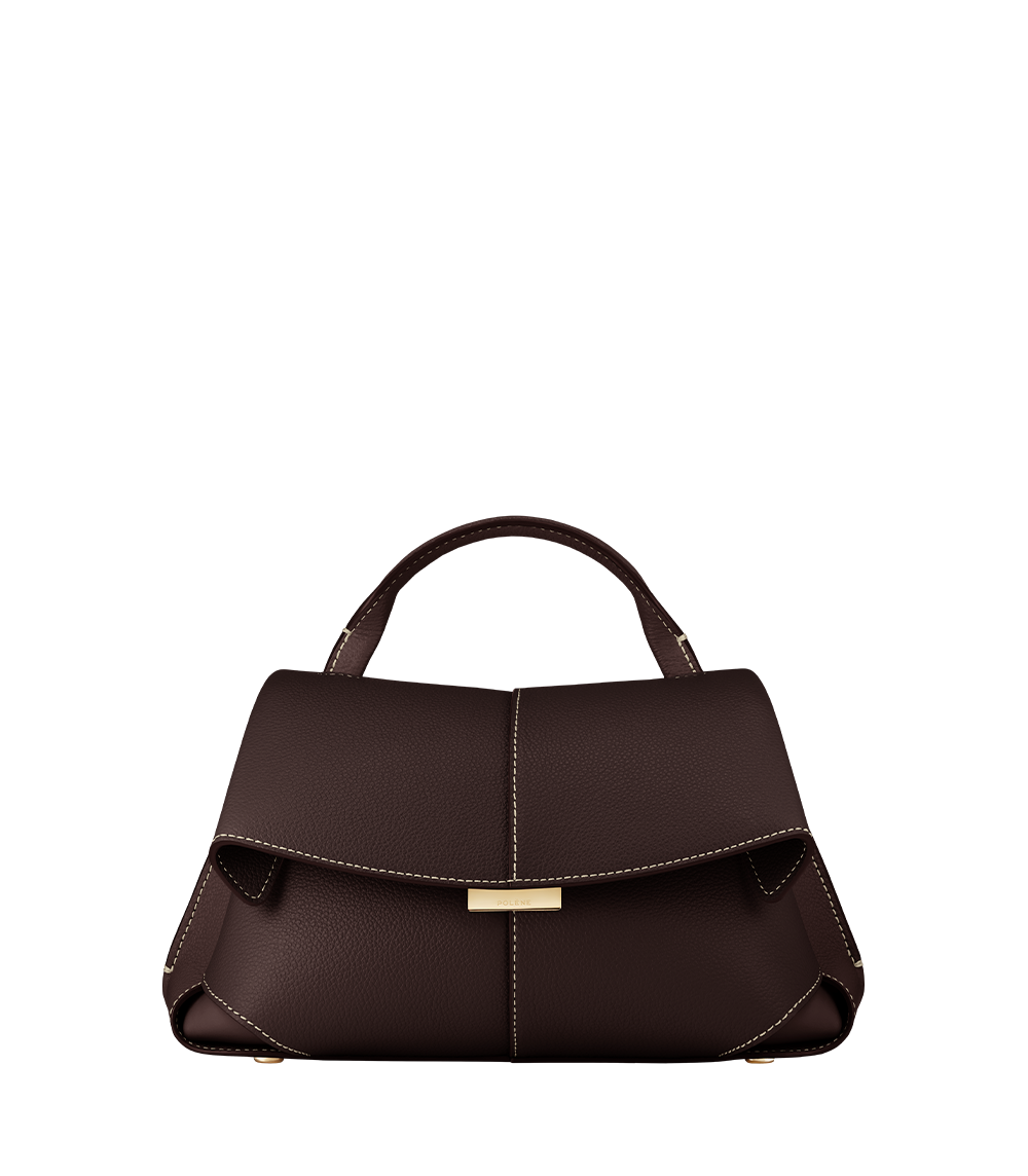 Polène Sac Mokki Mini Ébène Grainé
