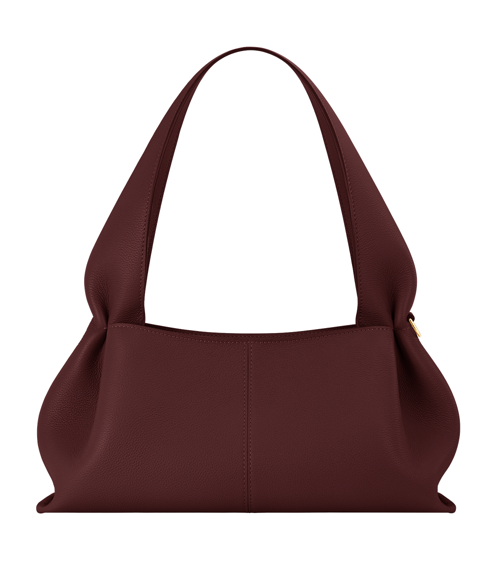 Polène Sac Numéro Neuf East West Cerise Noire Grainé