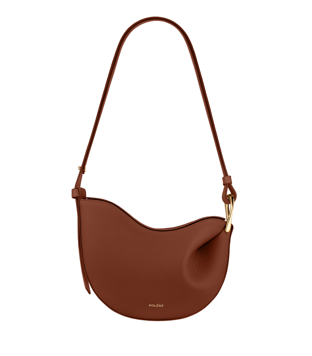Polène Sac Tonca Cognac Grainé