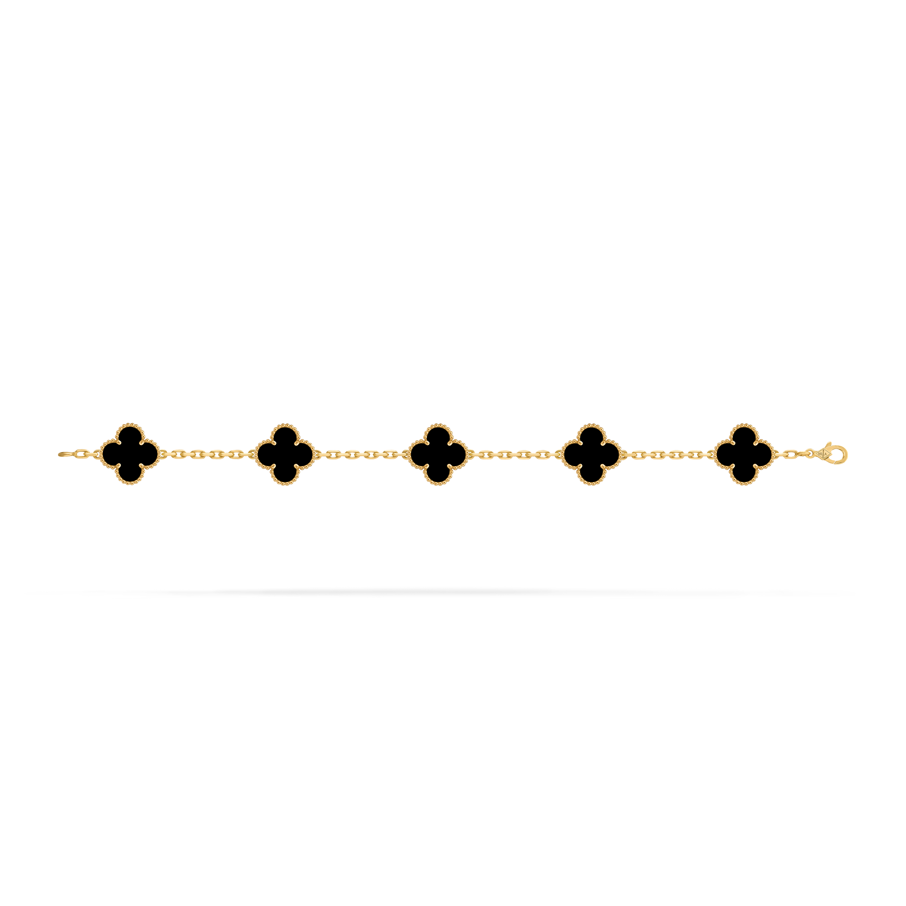Van Cleef Vintage Alhambra 5 motifs Onyx