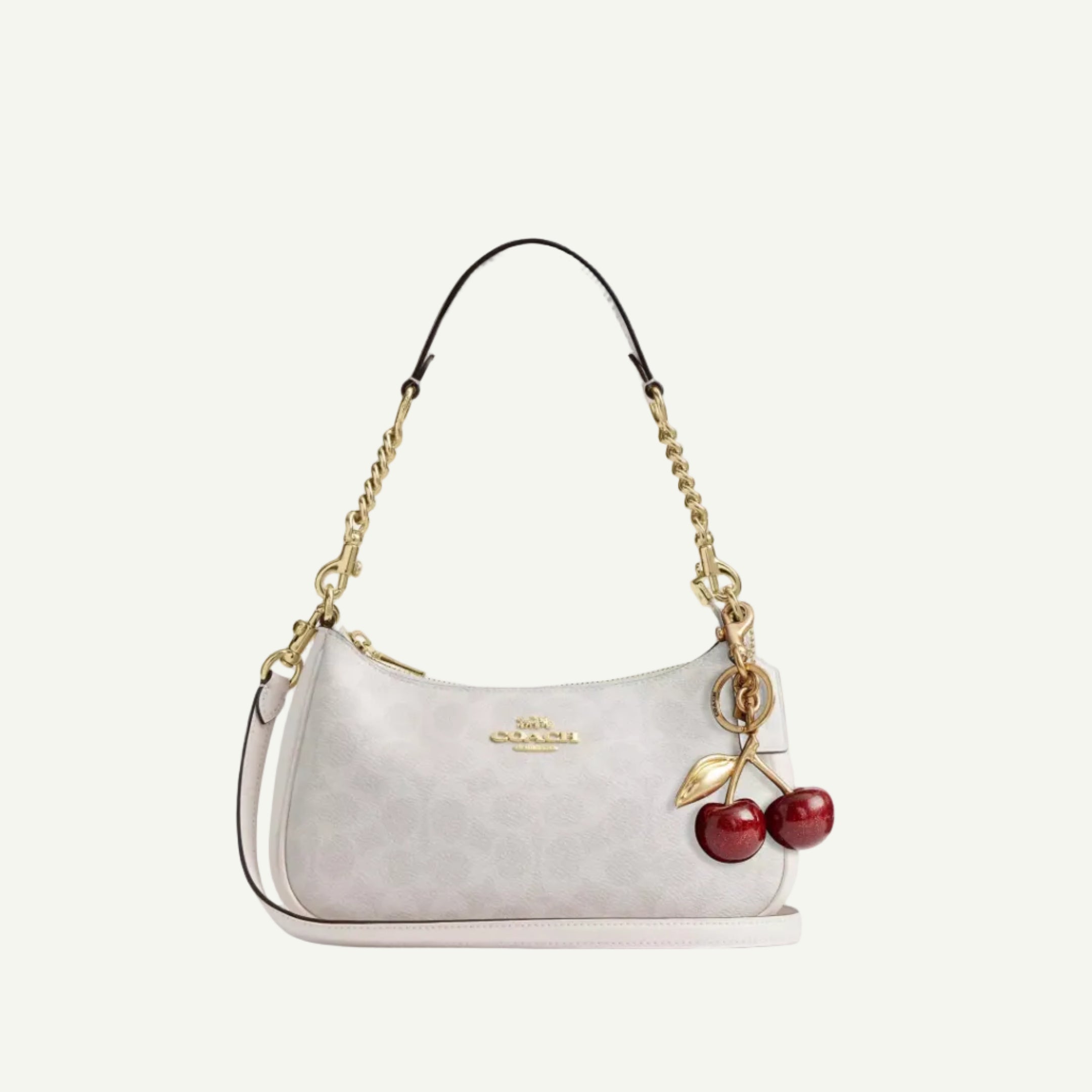 Coach Sac Teri Toile Blanc
