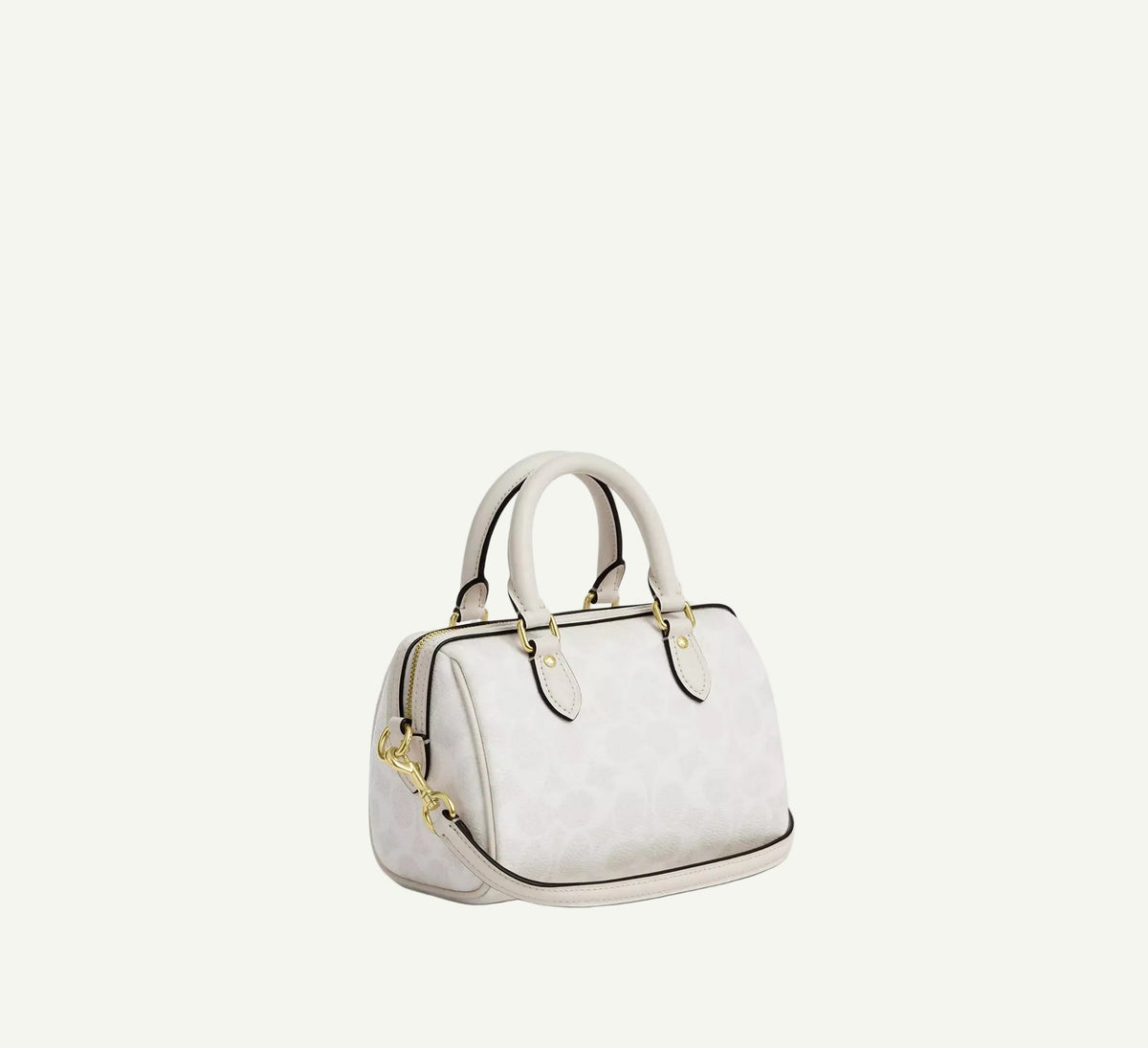 Coach Mini sac Bandoulière Rowan Blanc Toile