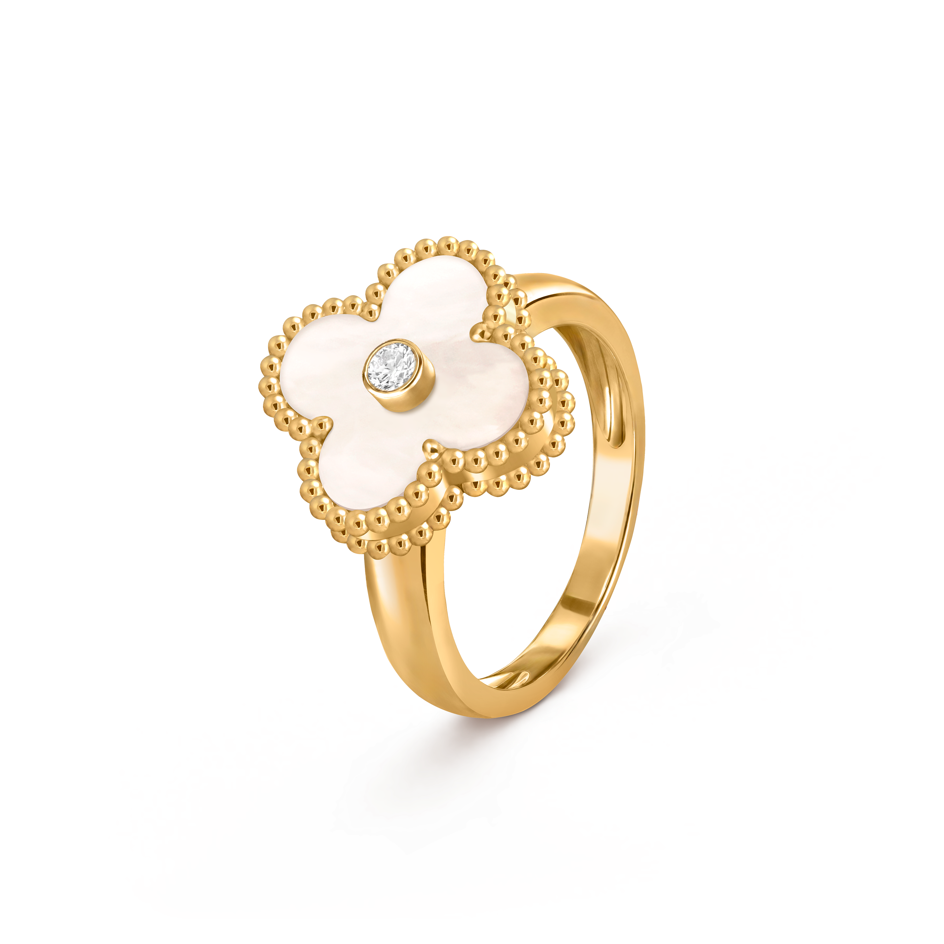 Van Cleef Bague Vintage Alhambra Nacre
