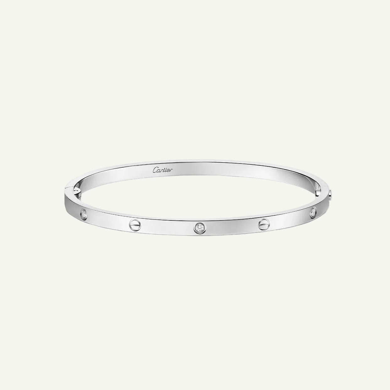 Cartier - Bracelet Love, 4 diamants Or Blanc