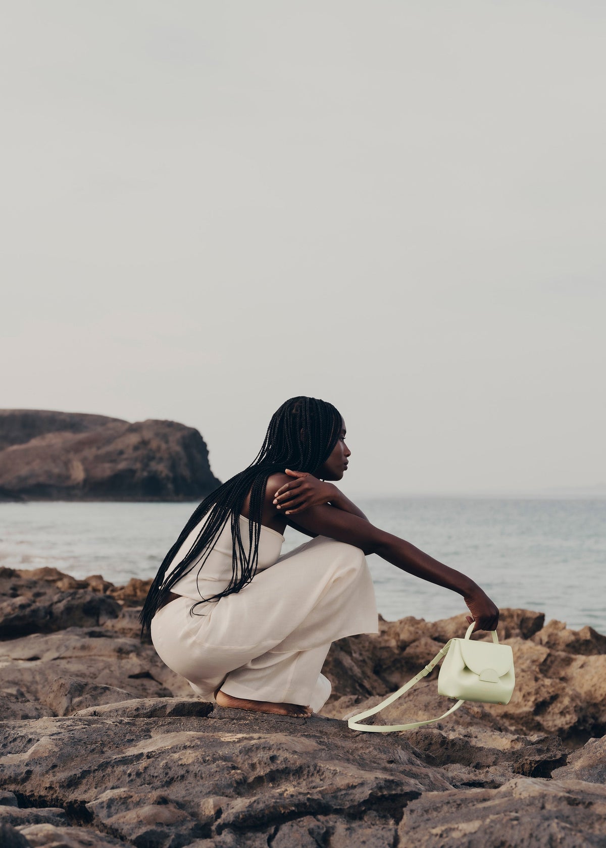 Polène Sac Numéro Un Nano Aloe Lisse