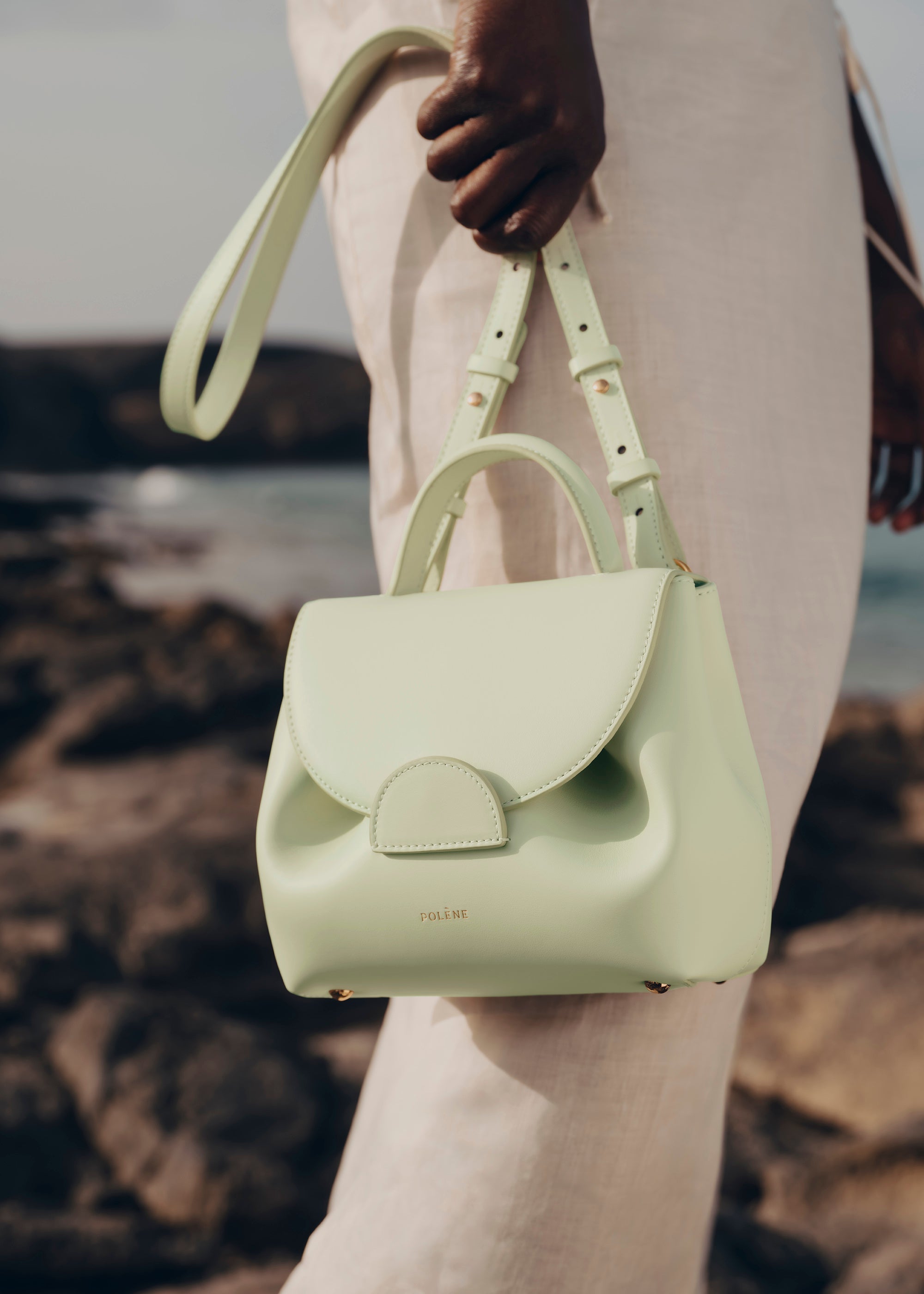 Polène Sac Numéro Un Nano Aloe Lisse